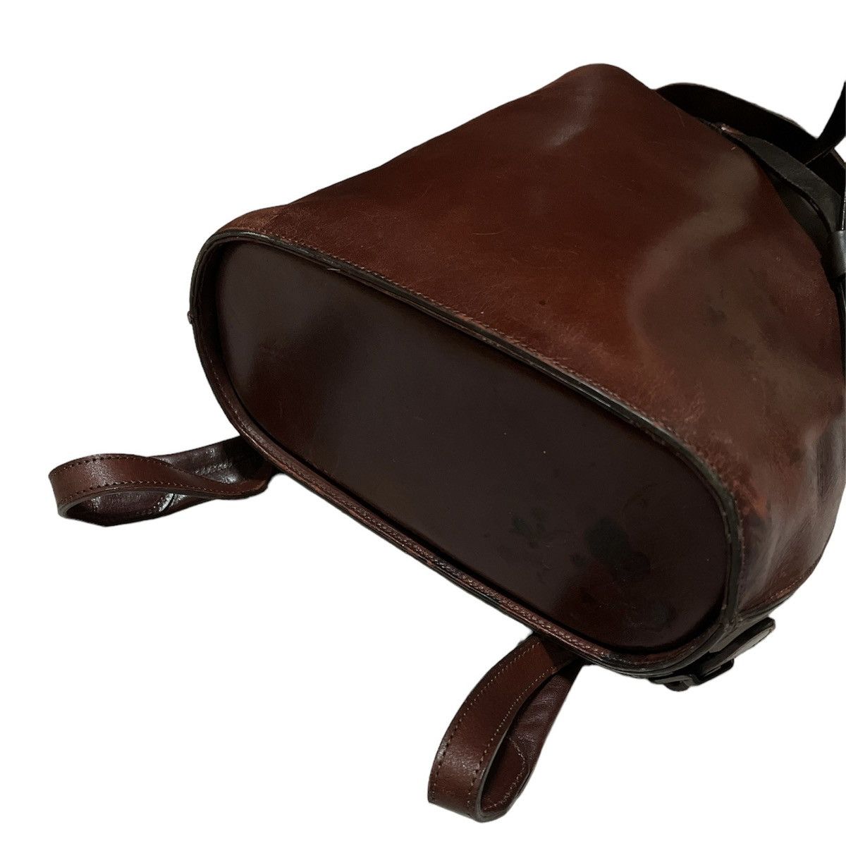 Issey Miyake Issey Miyake Studio Leather Drawstring Rucksack Backpack Size ONE SIZE - 9 Thumbnail