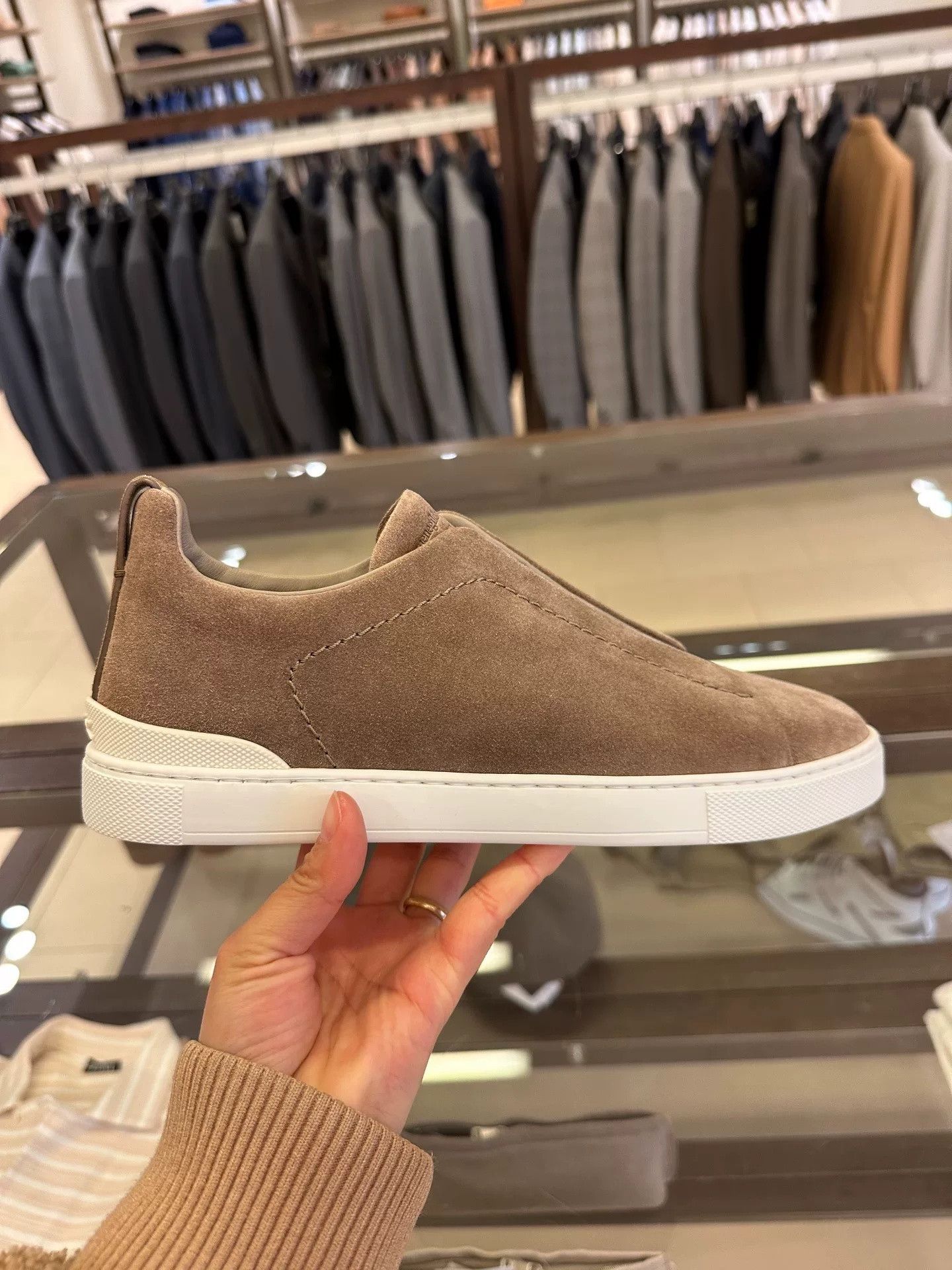 Ermenegildo Zegna Zegna Triple Stitch Brown Slip-On Shoes Size US 7 / EU 40 - 6 Thumbnail