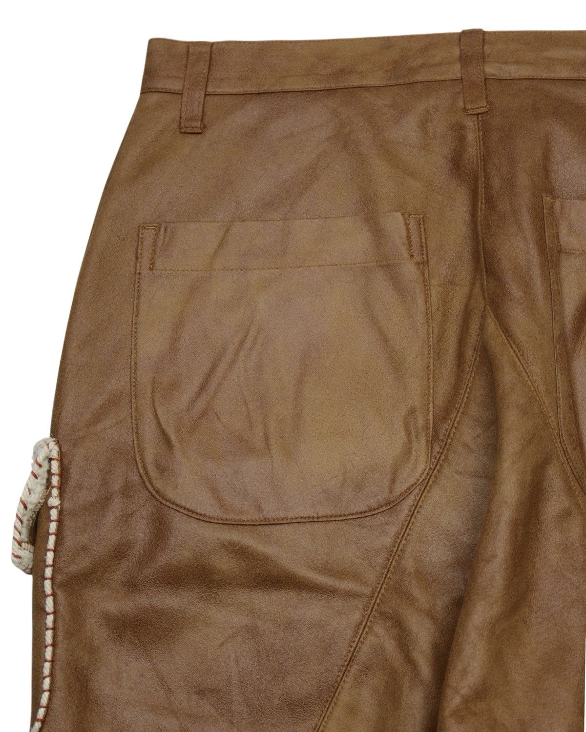 Issey Miyake × Ne-Net AW2011 NÉ-NET FAUX NUBUCK SHORTS WITH FLEECE LINING Size US 30 / EU 46 - 6 Thumbnail