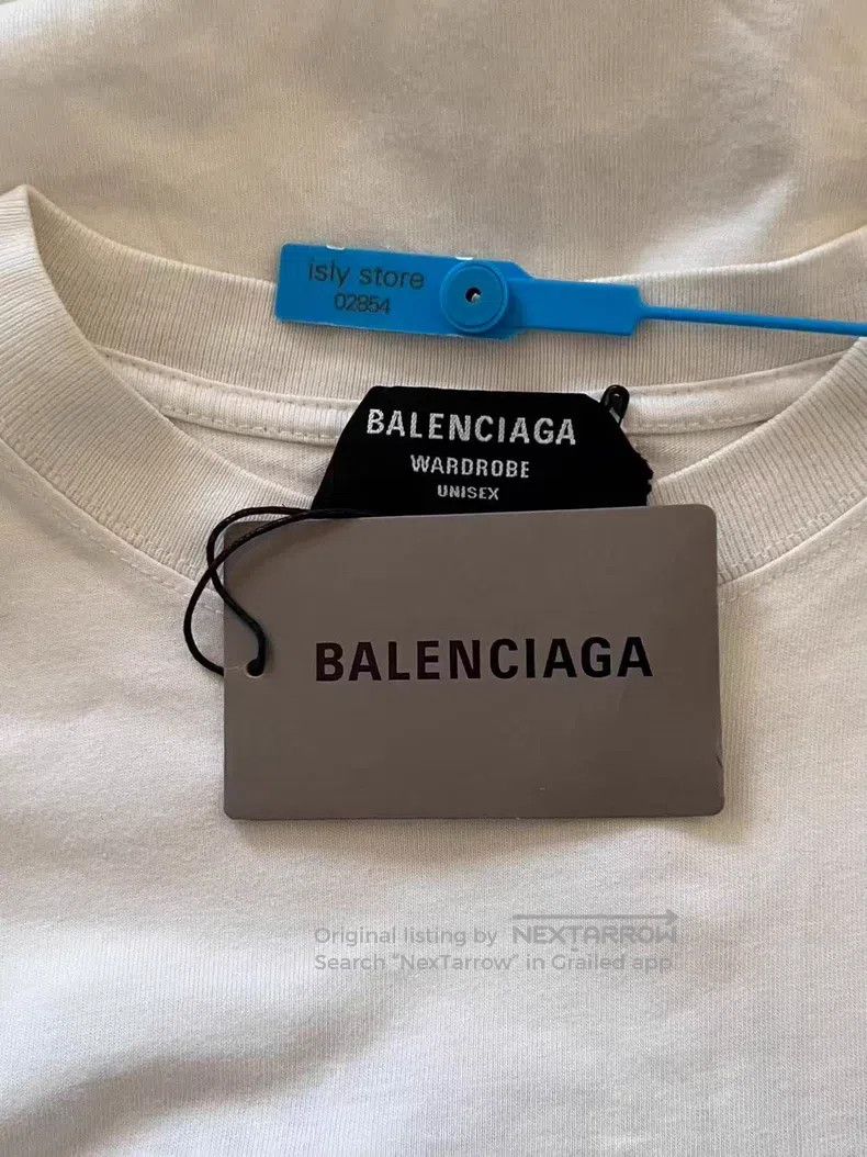 Balenciaga Balenciaga Logo Embroidery Pattern Short Sleeve T-Shirt Size US XS / EU 42 / 0 - 5 Thumbnail