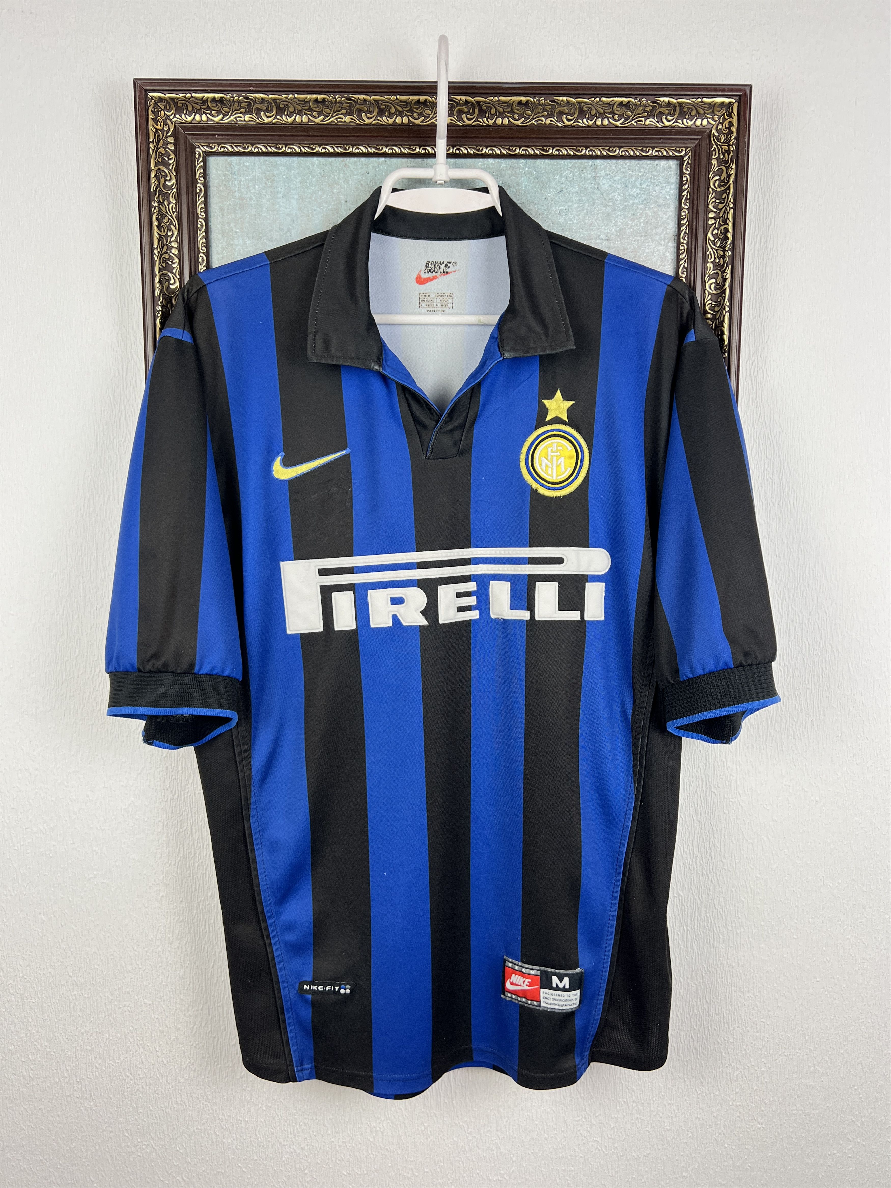 Nike Inter Milan football shirt 1998 Soccer Maglia Jersey Trikot Size US M / EU 48-50 / 2 - 1 Thumbnail