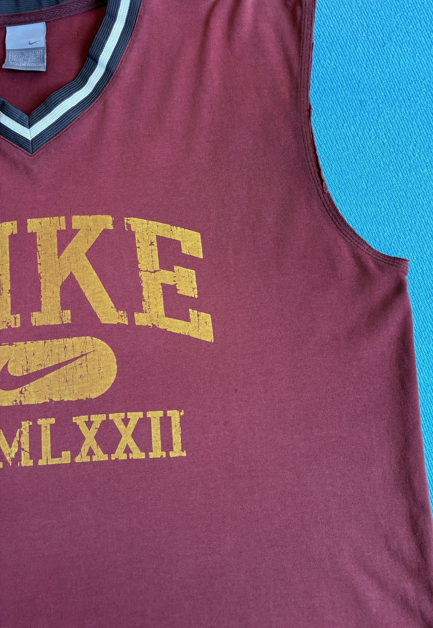 Nike × Vintage Nike MCMLXXII 72 Sleeveless Y2K Size. L Size US L / EU 52-54 / 3 - 8 Thumbnail