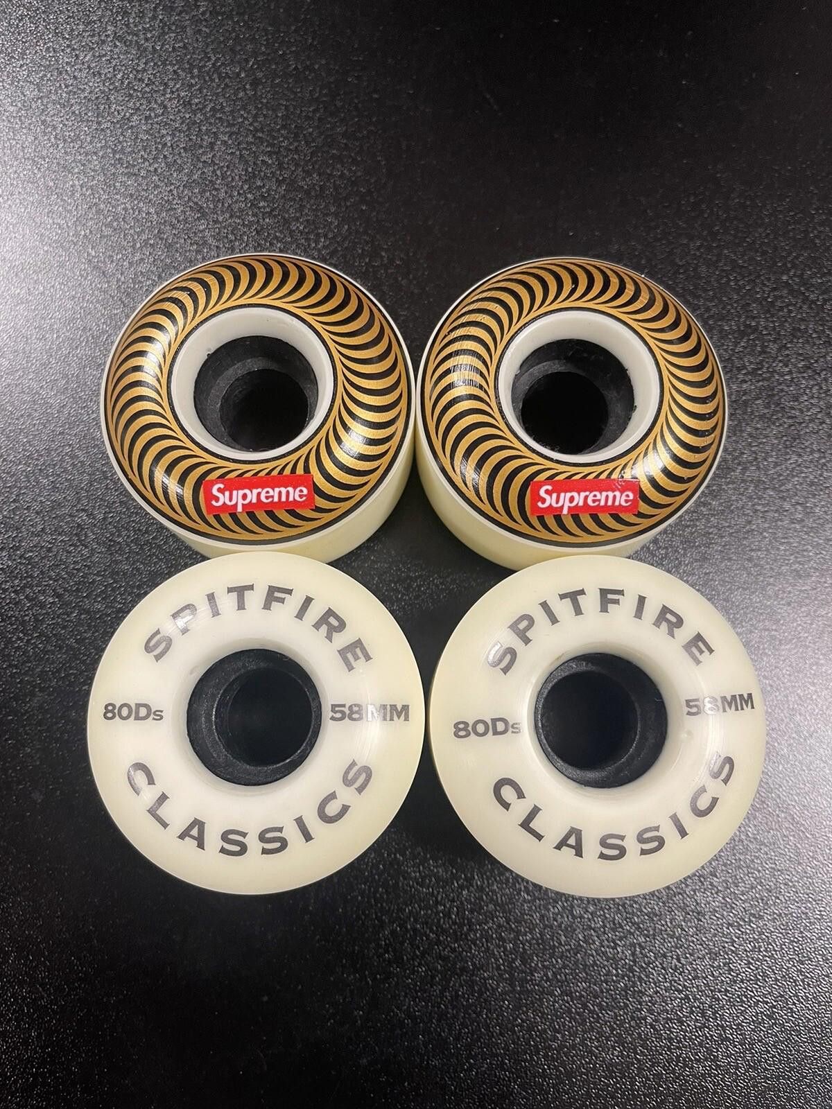 Spitfire × Supreme Supreme Box Logo Spitfire Classics Gold 58mm Wheels Set Of 4 Size ONE SIZE - 2 Thumbnail
