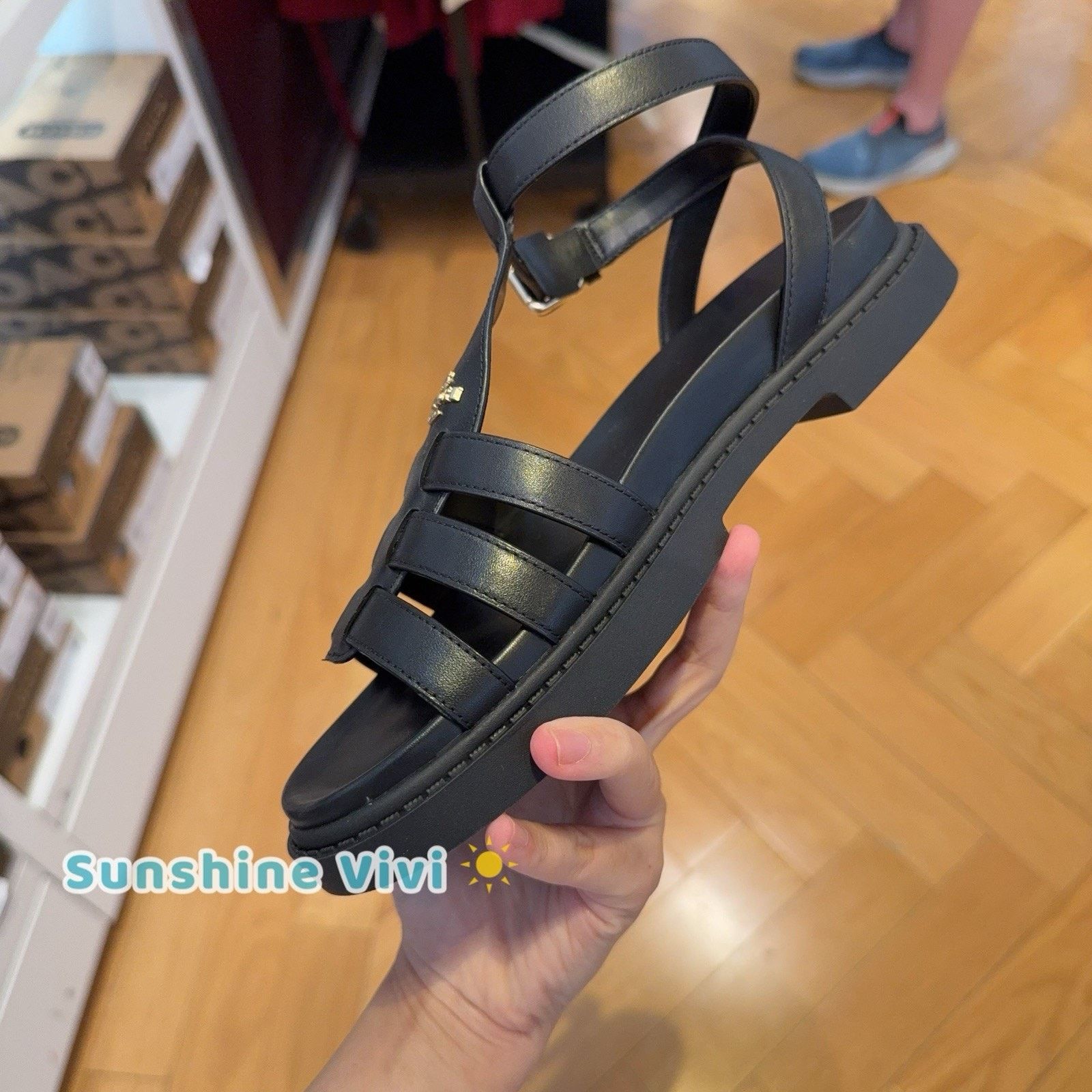 Coach NWT Coach Franny Sandal black Cr866 us6 Size US 6 / IT 36 - 3 Thumbnail