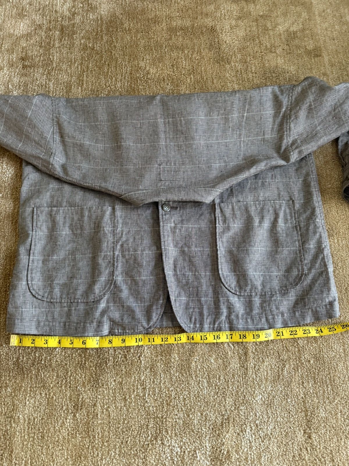 Beams Plus Beams Plus Linen Plaid Chore Jacket Size US XL / EU 56 / 4 - 5 Thumbnail