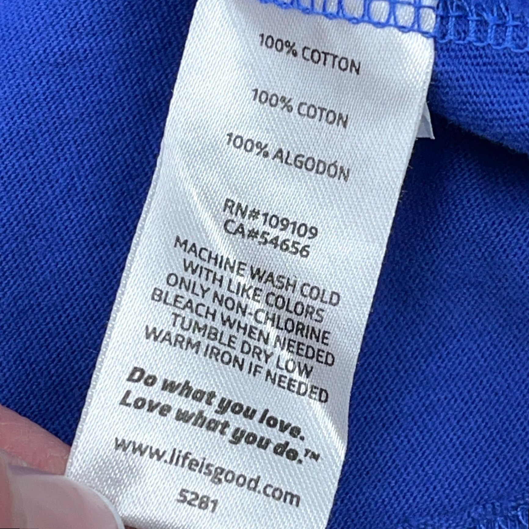 Life is Good Life Is Good Shirt Men L Blue Short Sleeve Baseball Tee Game On Retro Royal Classic Fit Size US L / EU 52-54 / 3 - 6 Thumbnail