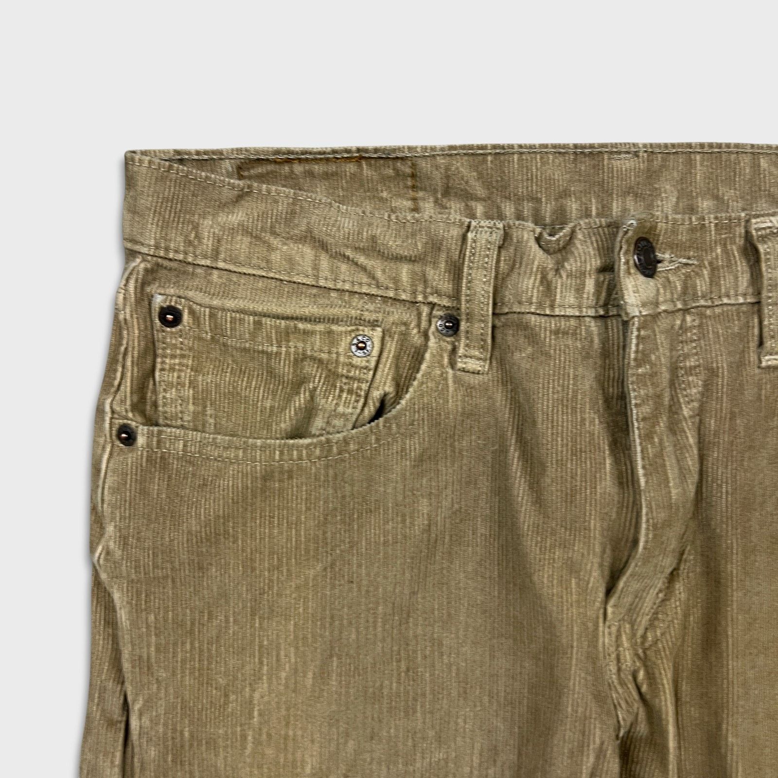 Levi's Levi's 502 Pants 32x26 Corduroy Tapered Stretch Regular Fit Size US 32 / EU 48 - 3 Thumbnail
