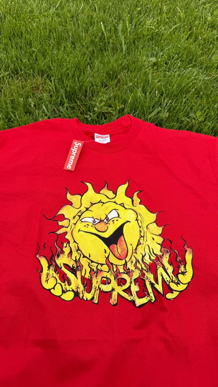 Supreme Supreme Sun Tee Red FW20 Size US M / EU 48-50 / 2 - 2 Thumbnail