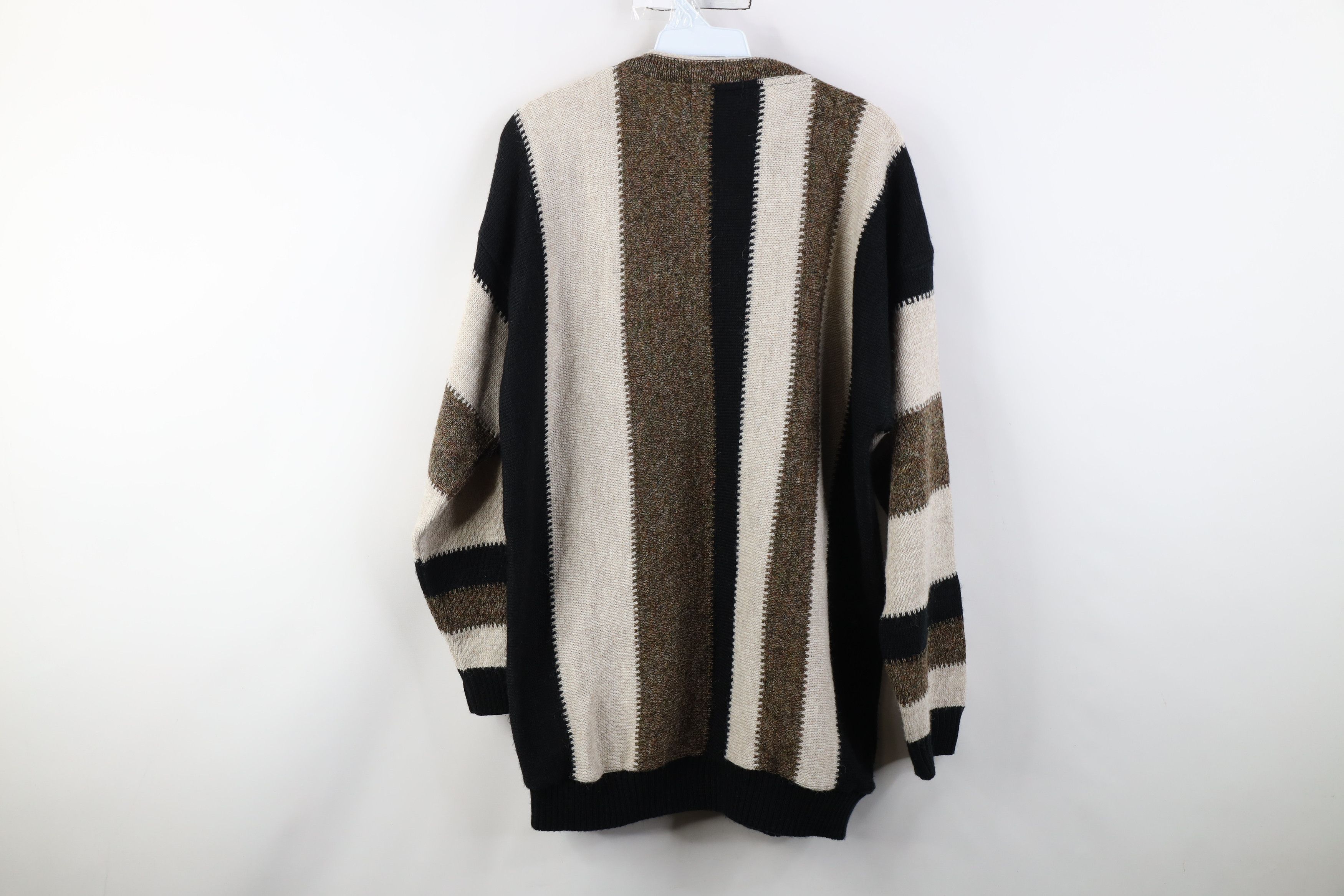 Vintage Vintage 90s Streetwear Wool Blend Sweater Earth Tone USA Size US XL / EU 56 / 4 - 11 Thumbnail