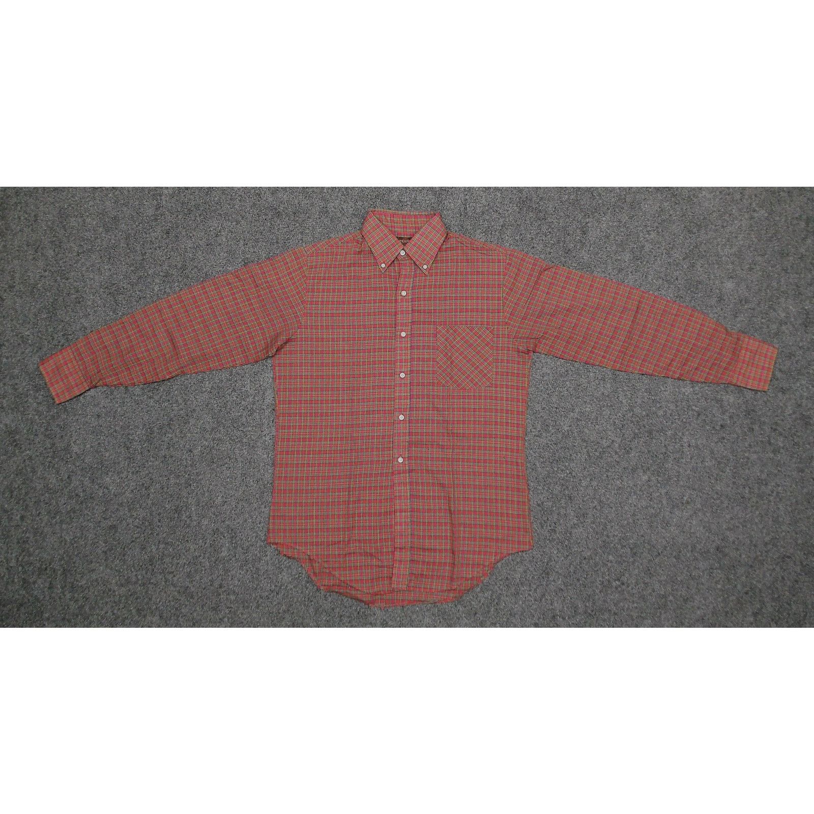 Vintage Vintage 1970s Kingsport Arnel Triacetate Plaid Shirt Size US S / EU 44-46 / 1 - 5 Thumbnail