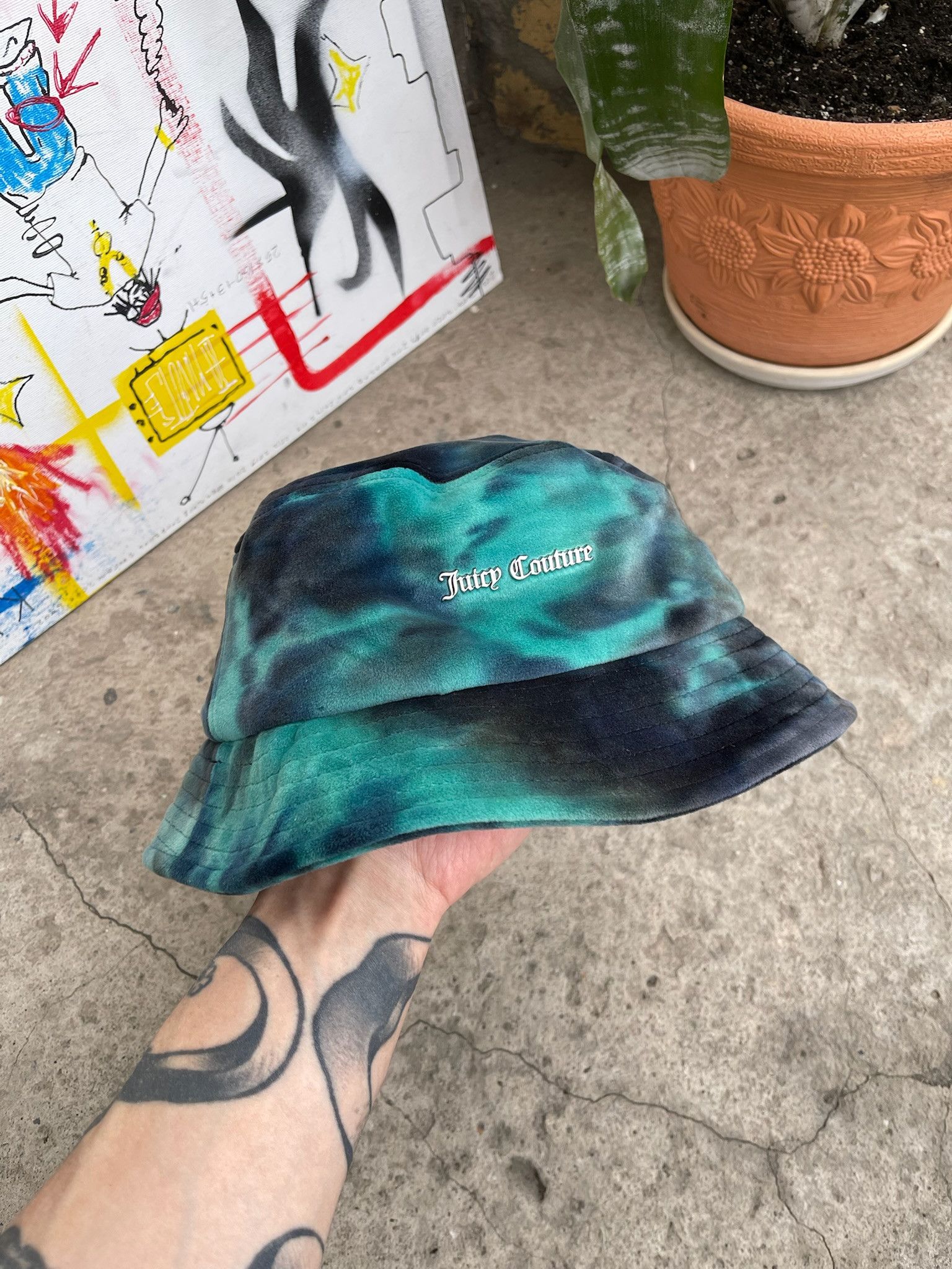 Juicy Couture Juicy Couture Bucket Hat Cap Cloth JC y2k Size ONE SIZE - 1 Thumbnail