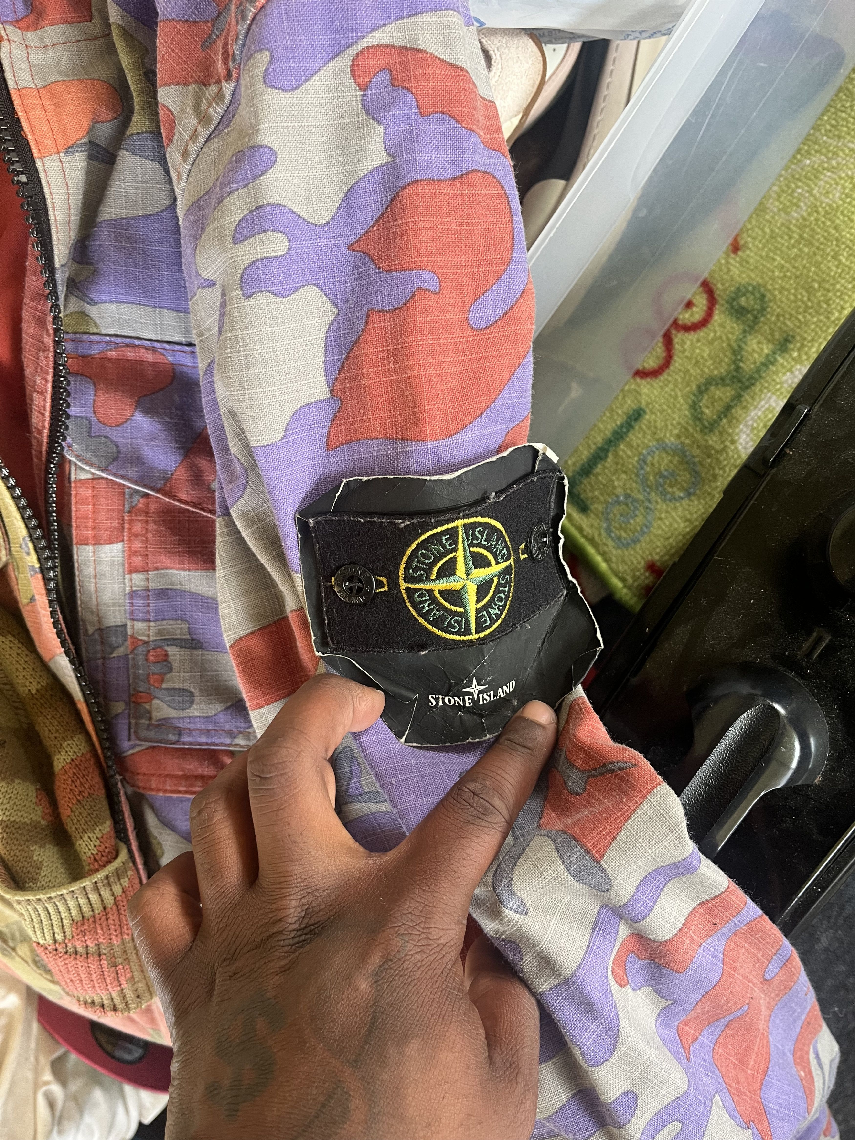 Stone Island Stone island Heritage Camo Hooded Jacket Brick Size US L / EU 52-54 / 3 - 4 Thumbnail