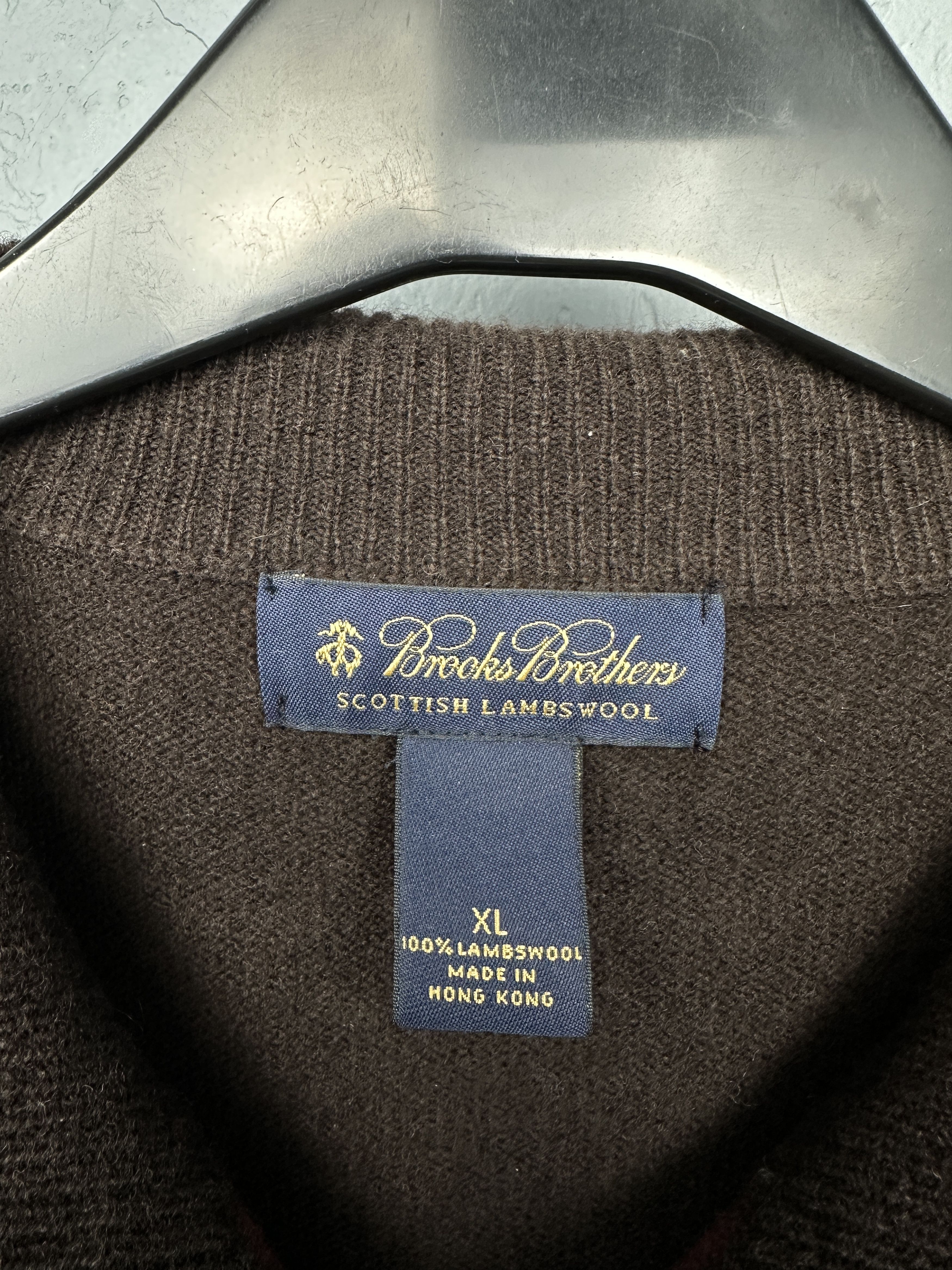 Brooks Brothers Brooks Brothers Mens 1\4 Zip Wool Knit Sweater Size US XL / EU 56 / 4 - 3 Thumbnail