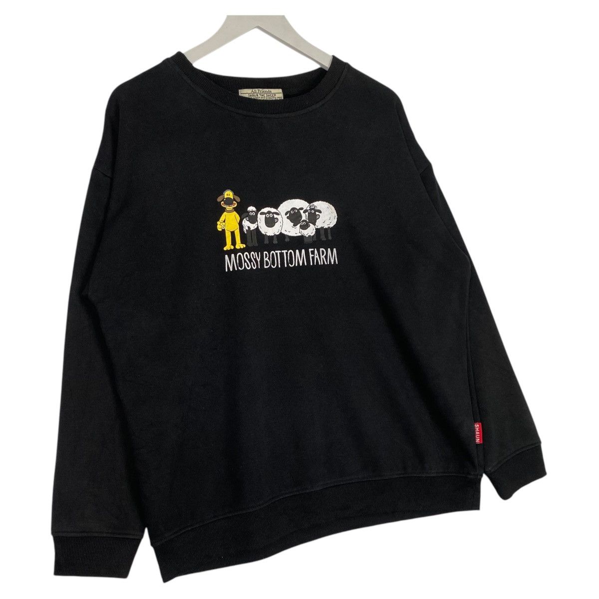 Designer × Vintage Vintage Shaun The Sheep Crewneck Sweatshirt Blac Size L / US 10 / IT 46 - 3 Thumbnail