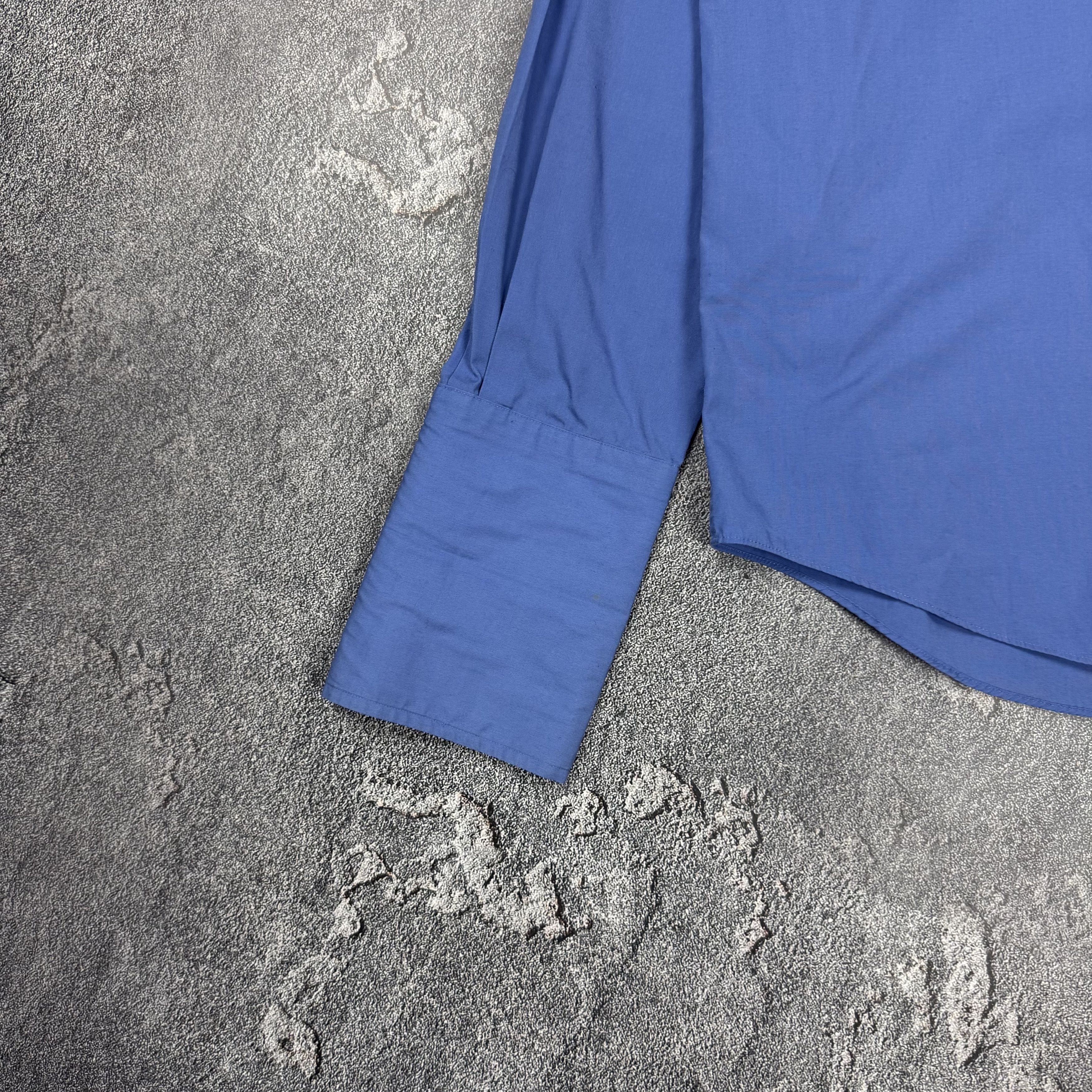 Yves Saint Laurent Yves Saint Laurent Dress Shirt Blue Size US L / EU 52-54 / 3 - 5 Thumbnail