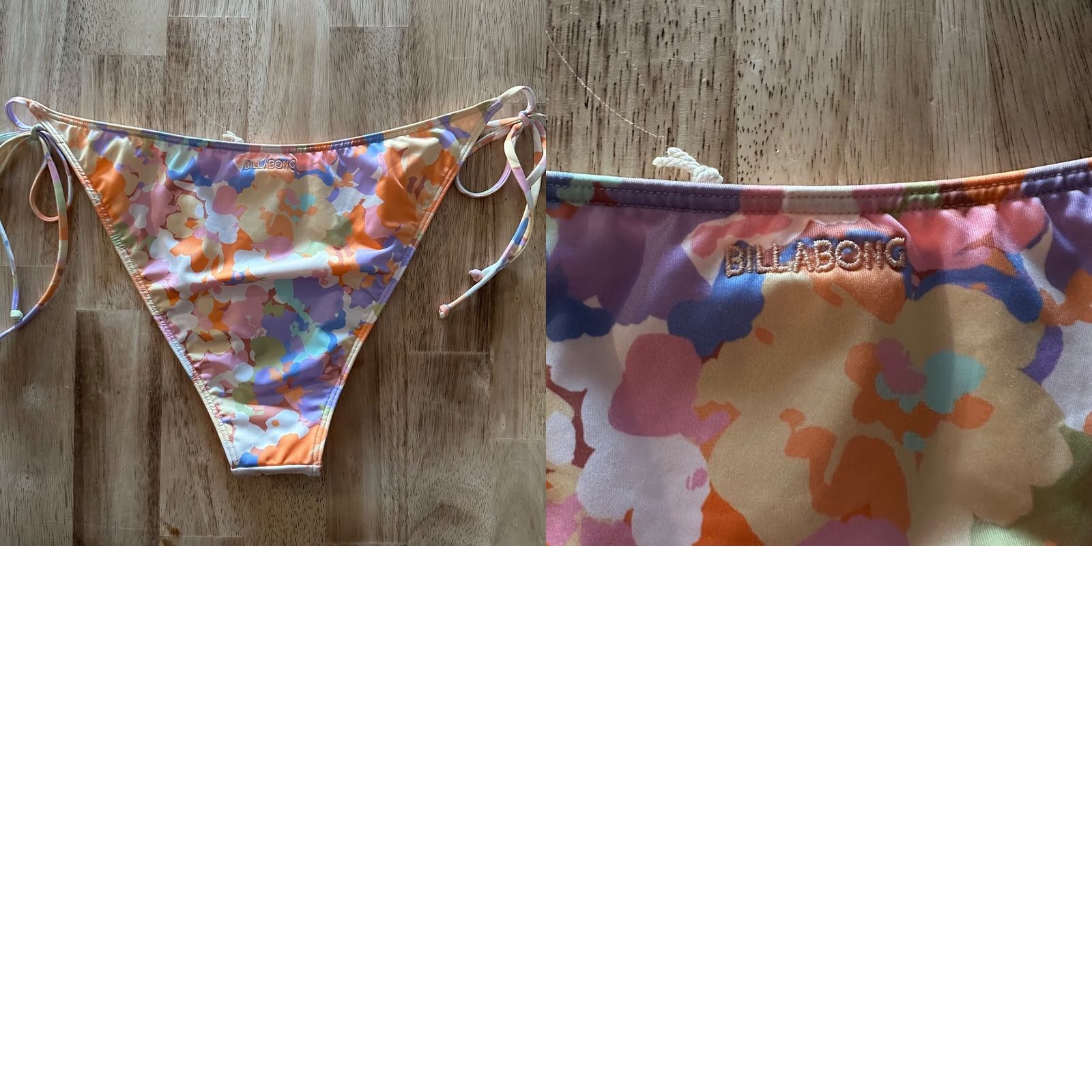 Billabong Billabong Paradise Cove Tie Side Hike Bikini Bottoms Womens XXL Floral Multicolor 2XL Bottom Beach Tropical 90s Mens Womens Size 40" / US 18 - 8 Thumbnail