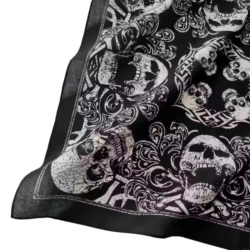 Vintage Skull Print Bandana Size ONE SIZE - 2 Thumbnail