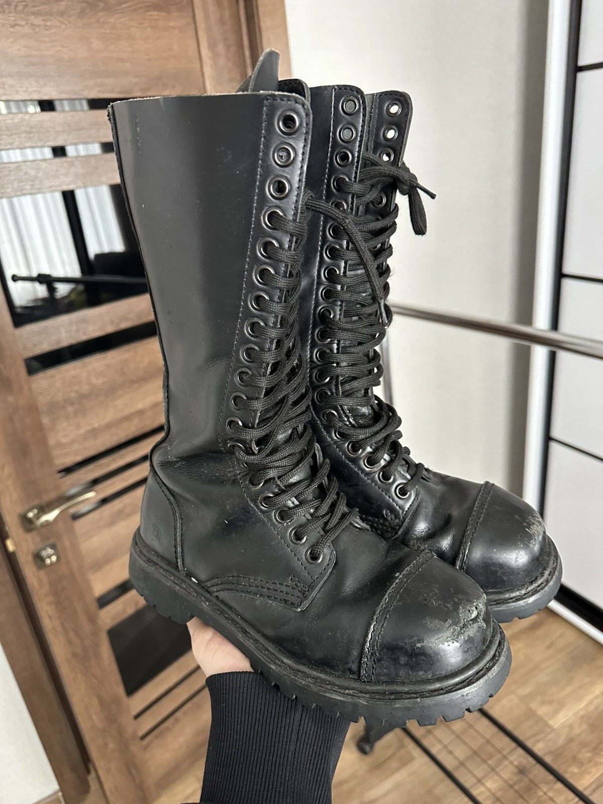 Undercover Undercover Vintage High Top Leather Boots Size US 5 / EU 37 - 2 Thumbnail