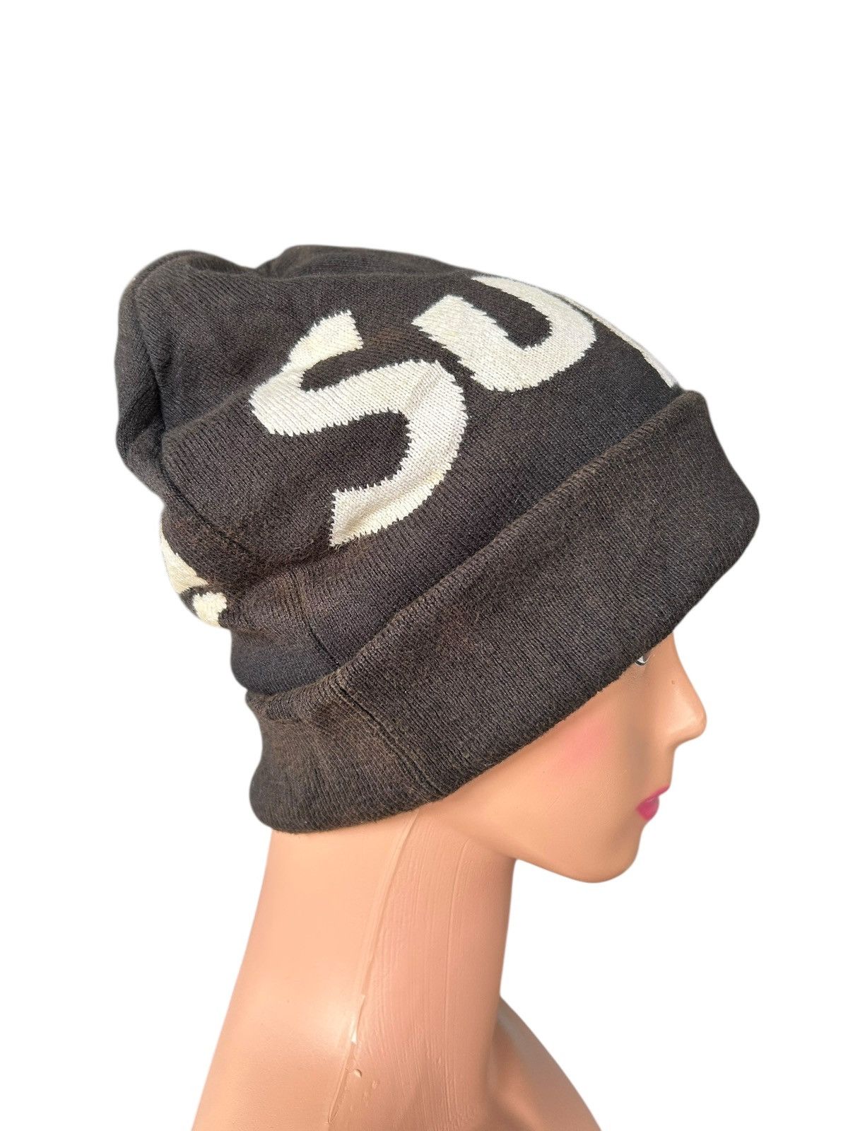 Supreme Supreme Big Logo Sunfaded Dirty Beanie Hats Size ONE SIZE - 3 Thumbnail