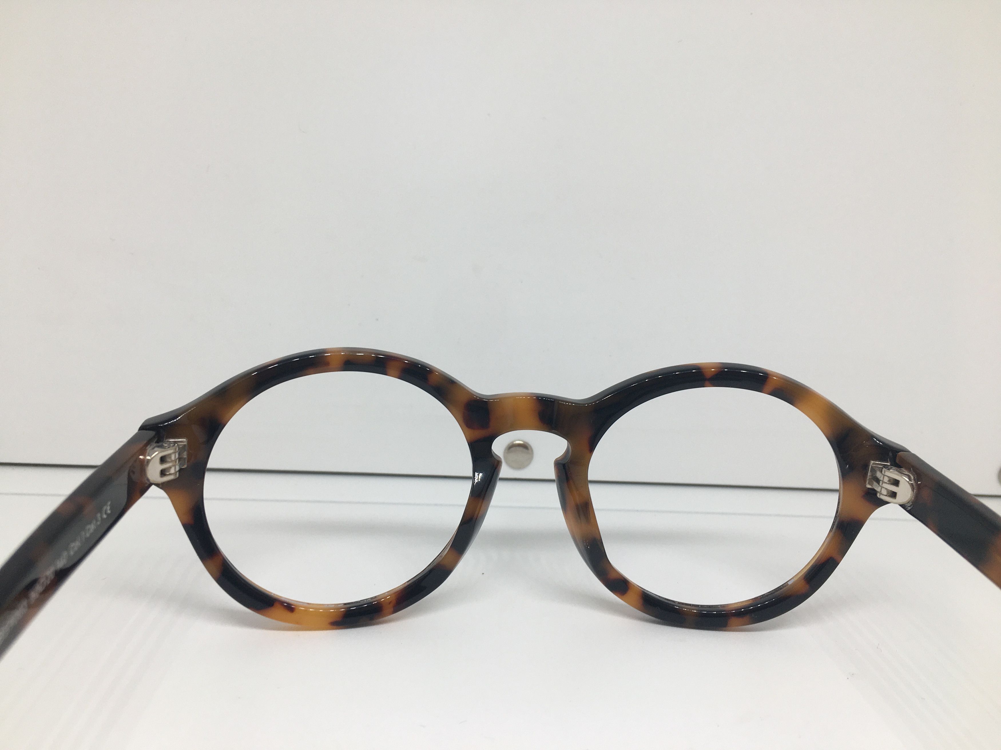 Other Handmade Tortoise Acetate Eyeglasses Frame Keyhole Size ONE SIZE - 4 Thumbnail