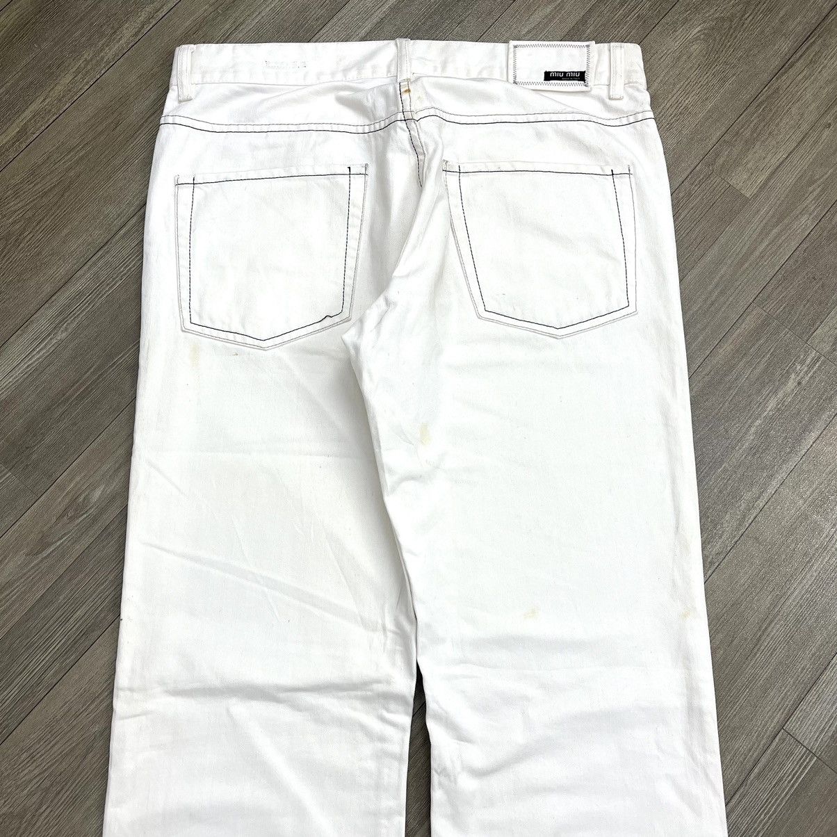Miu Miu Miu Miu Denim White Pants Size US 30 / EU 46 - 11 Thumbnail