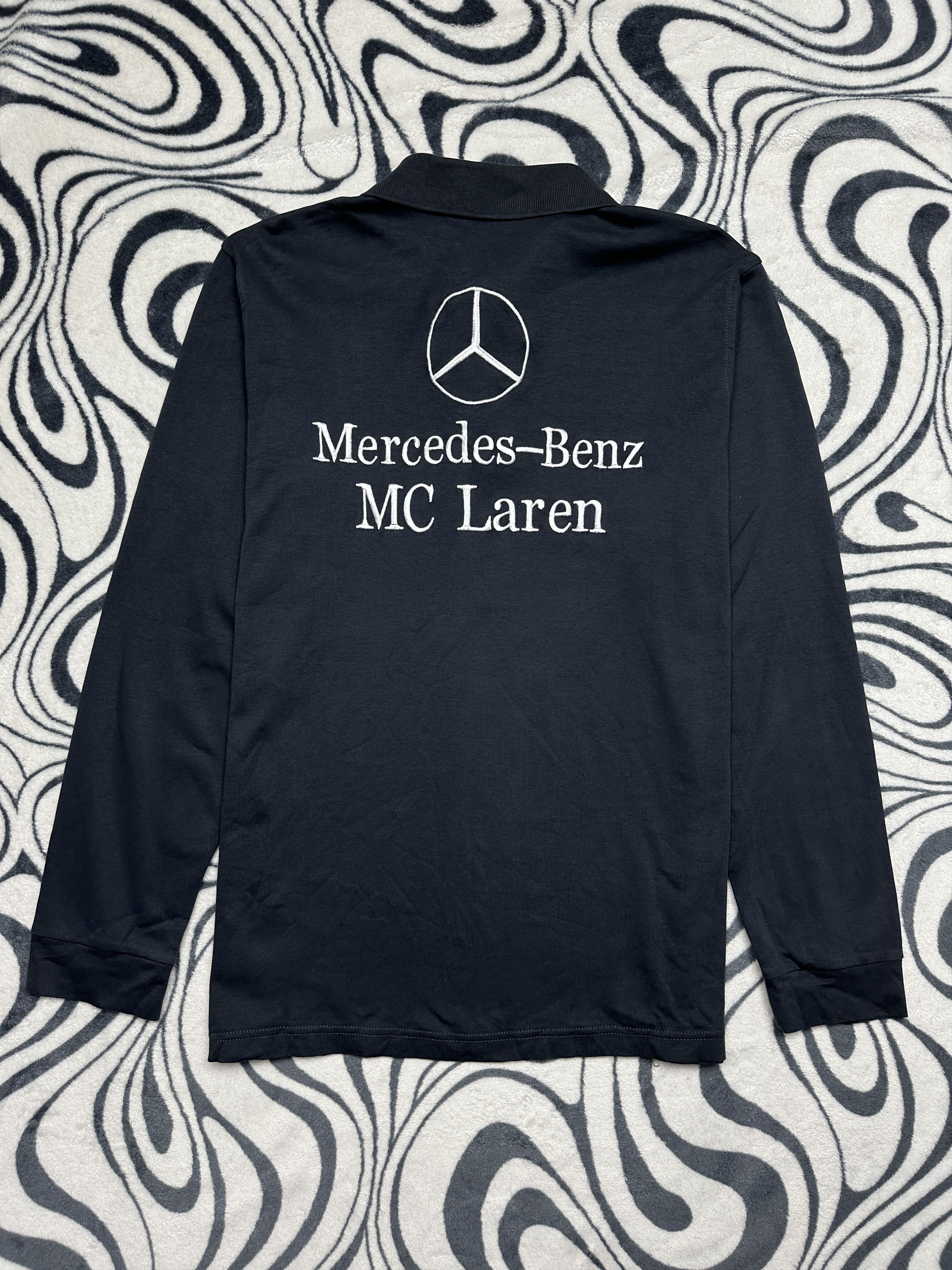 Mercedes-Benz Mercedes Benz McLaren Vintage Long Sleeve Polo Shirt Size US M / EU 48-50 / 2 - 6 Thumbnail