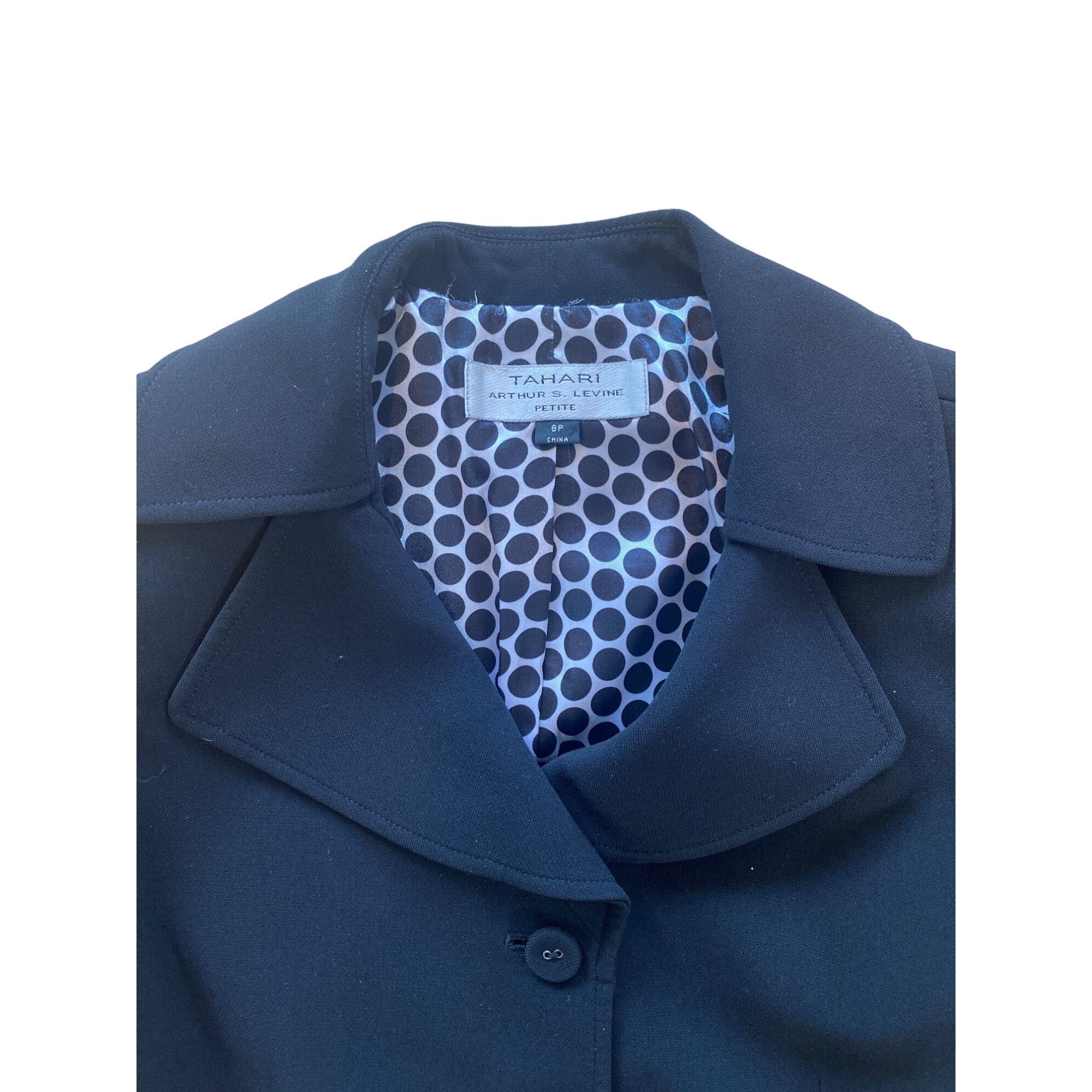 Other Tahari Short Sleeve Blazer Black Women’s 8P Petite Arthur S. Size M / US 6-8 / IT 42-44 - 8 Thumbnail