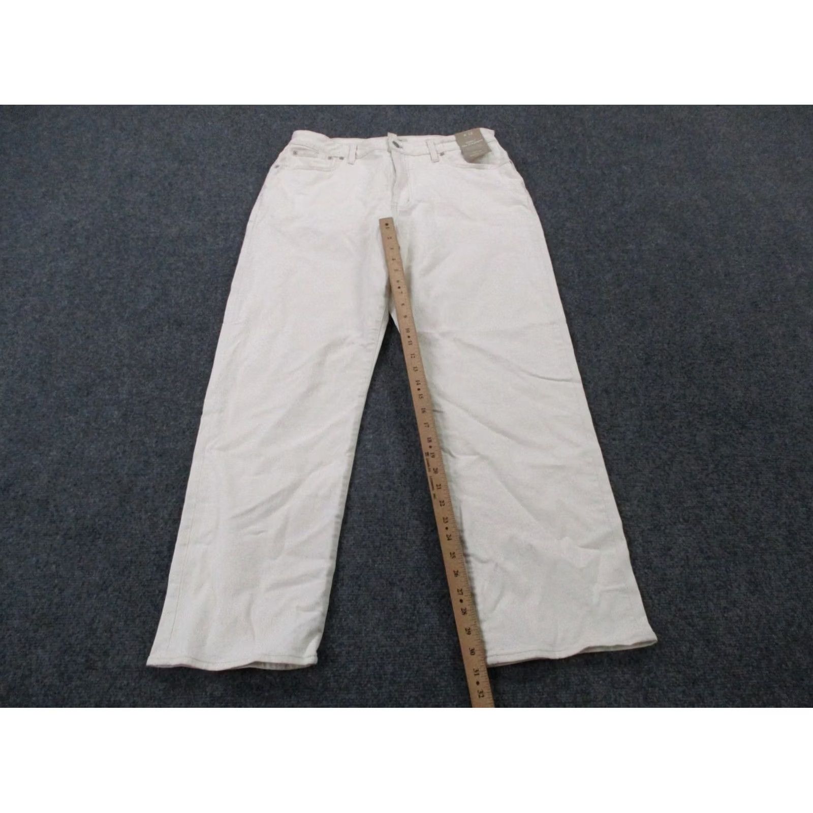 Madewell Madewell Jeans Womens 32 White Denim Pants Curvy 90s Straight High Rise NEW Jeans Women 32 White Denim Curvy Straight High Rise Jeans Size 24" / US 00 / IT 34 - 3 Thumbnail