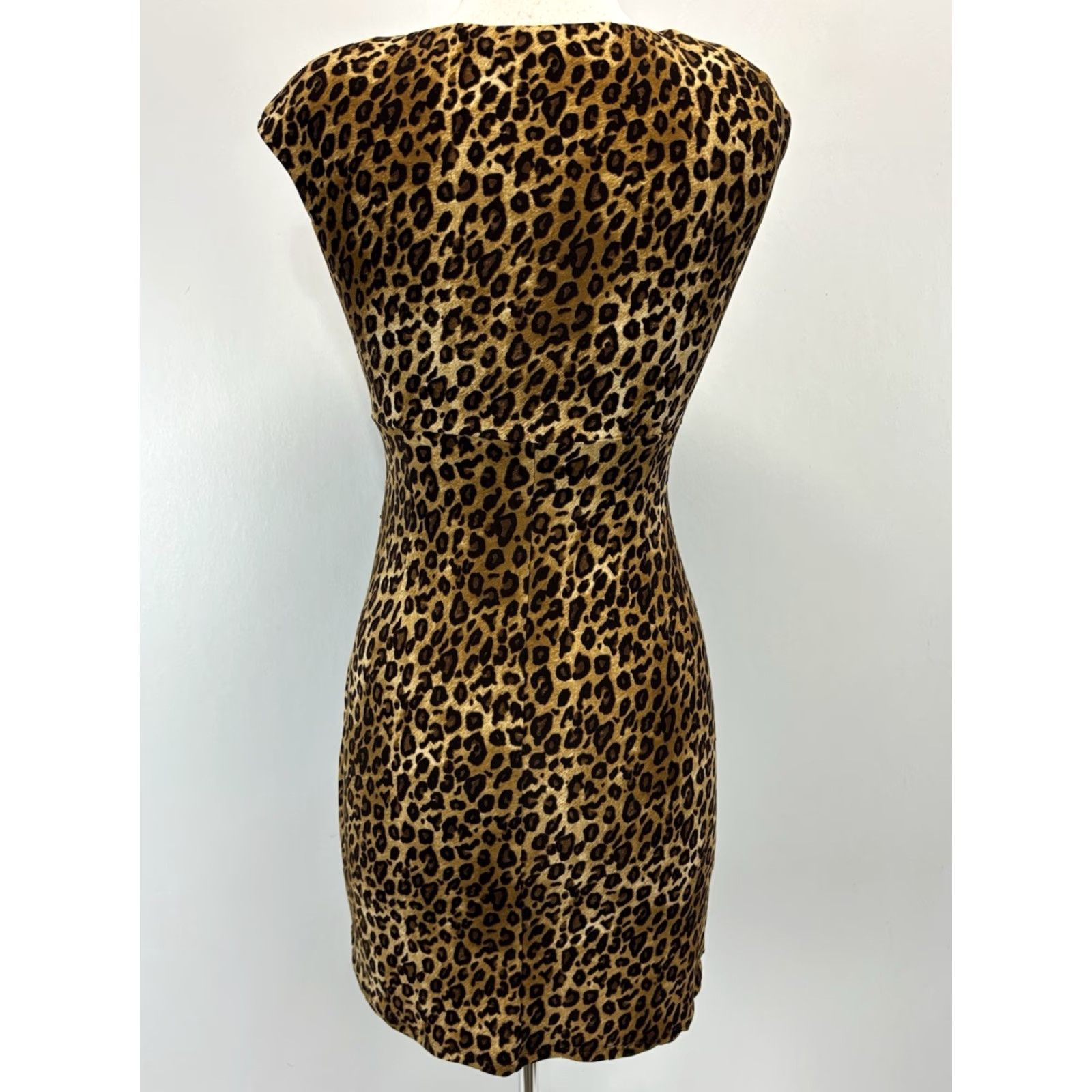 Ralph Lauren Lauren Ralph Lauren Faux Wrap Dress Sz 6p Petite Animal Print Leopard Stretch Size M / US 6-8 / IT 42-44 - 3 Thumbnail