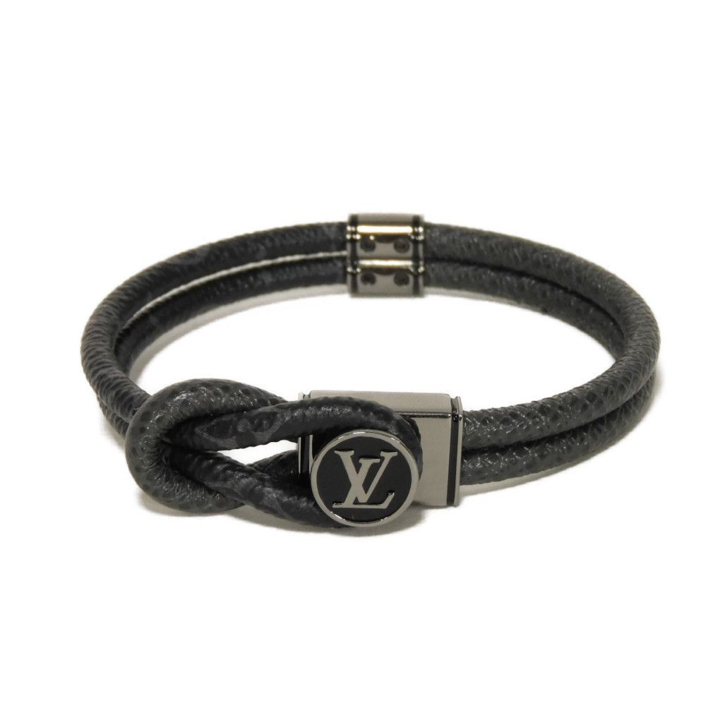 Louis Vuitton Louis Vuitton Louis Vuitton BRACELET LOOP IT Taiga Monogram Bracelet Leather Bracelet M6780E Size ONE SIZE - 1 Thumbnail