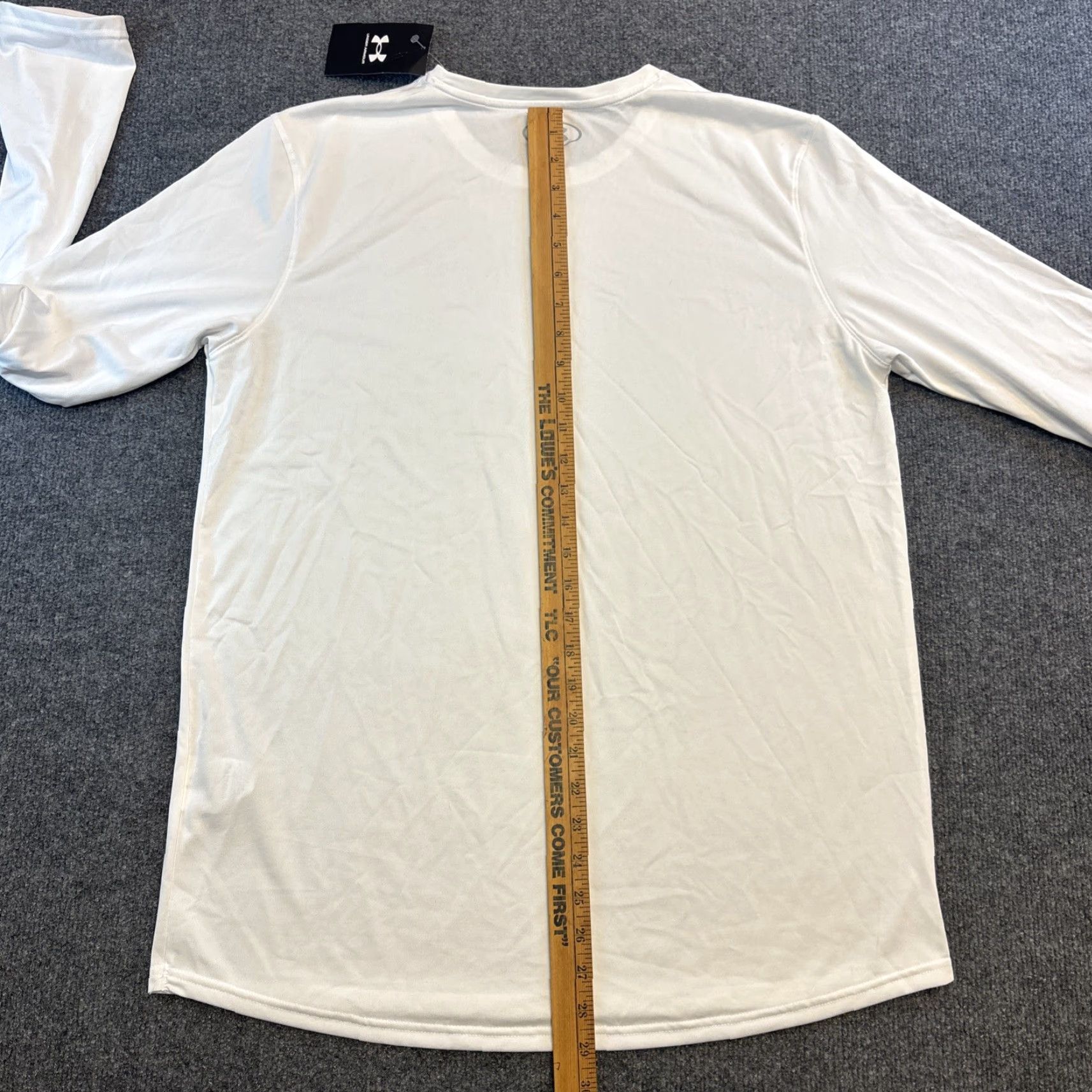 Under Armour Under Armour Mens Tech Team Long Sleeve White Shirt Quick-Dry Base Layer Med NWT Size US M / EU 48-50 / 2 - 6 Thumbnail