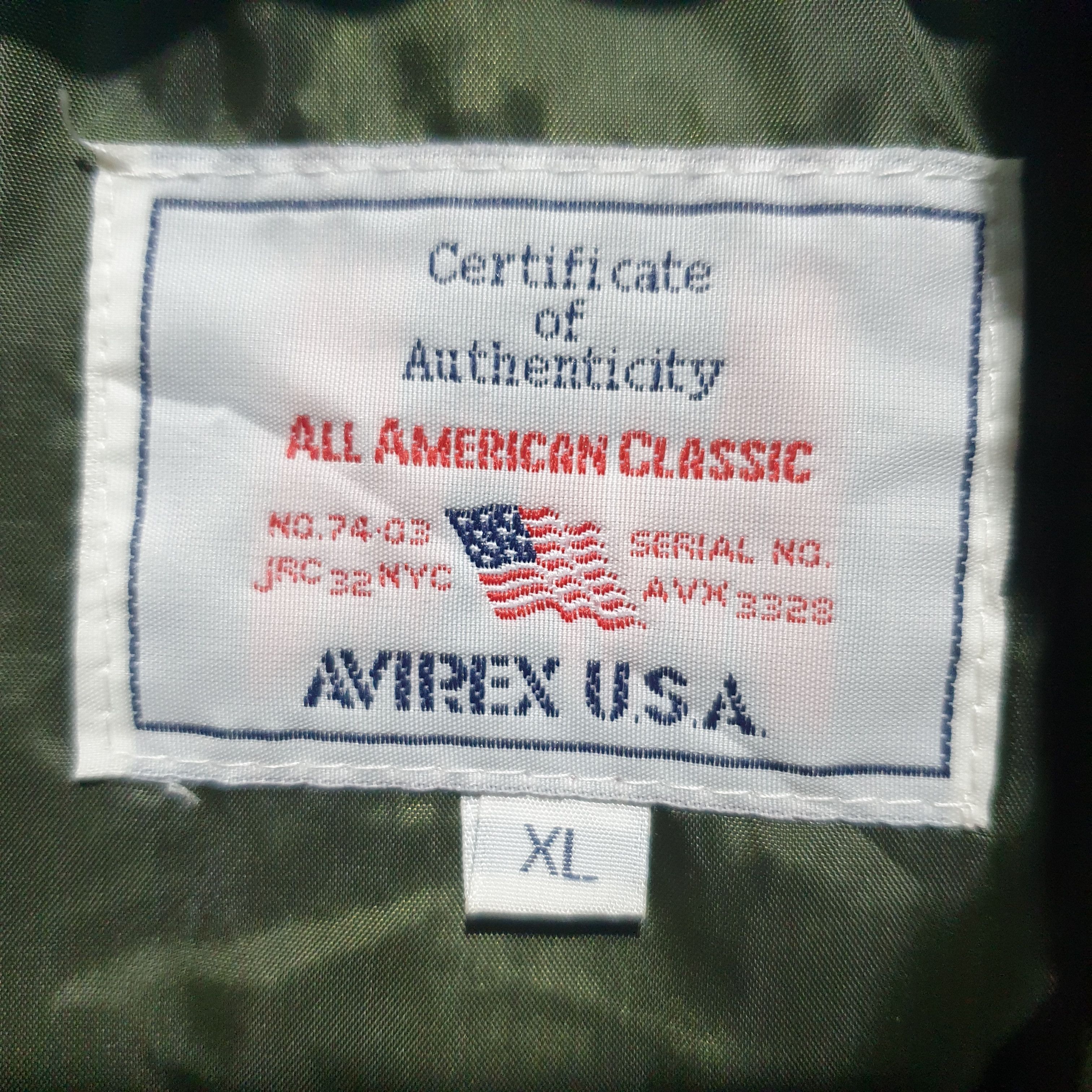 Avirex Vintage AVIREX USA Military Quilted Jacket Size US XL / EU 56 / 4 - 3 Thumbnail