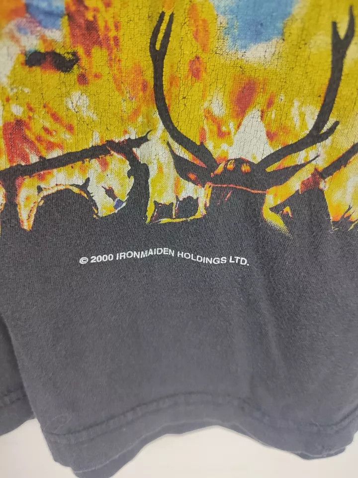 Vintage Iron Maiden t Shirt Bruce Dickinson Official Metal 2000 Size US L / EU 52-54 / 3 - 11 Thumbnail