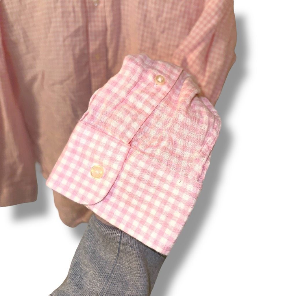 Lands' End Lands’ End Pink 100% Baird Mcnutt Linen L/S Button Down L Size US L / EU 52-54 / 3 - 5 Thumbnail