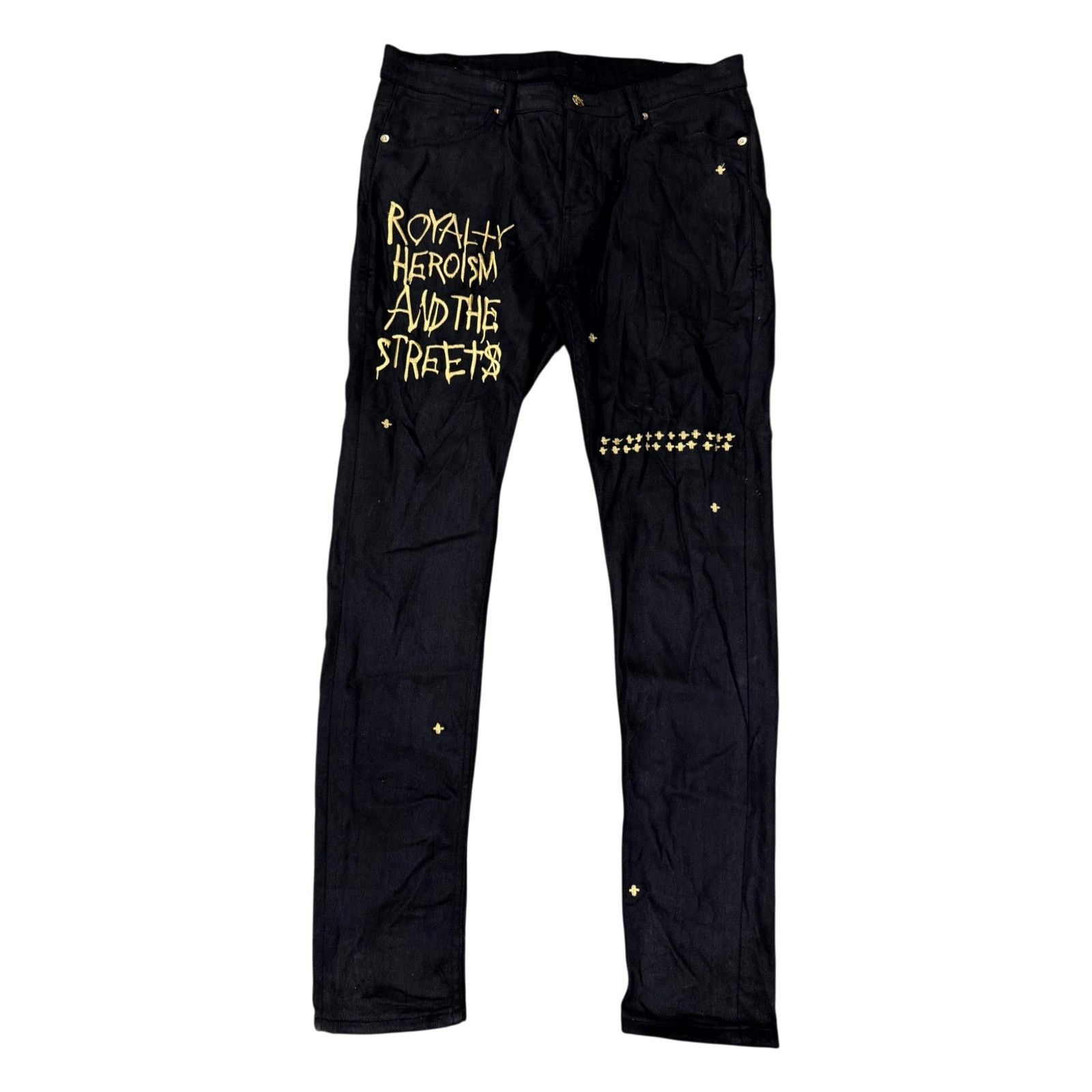 Ksubi Ksubi Black & Gold Jeans Size US 36 / EU 52 - 1 Thumbnail