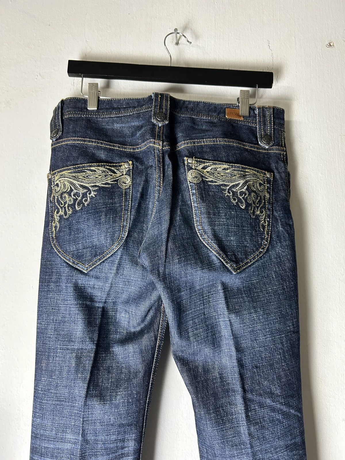 Nicole Club Nicole Club Tribal Embroidered Denim Jeans Y2K Tornado mart Size US 31 - 3 Thumbnail