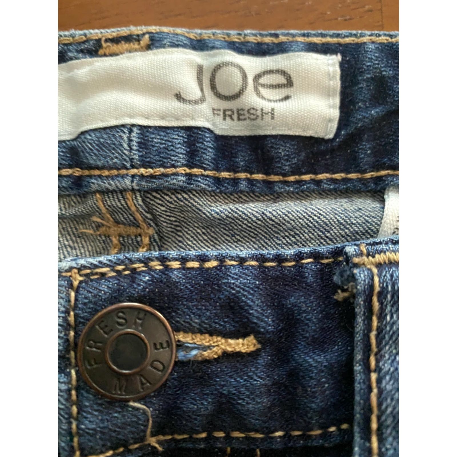 Vintage Joe Fresh Womens Jeans Slim Coupe Dark Wash Mid Rise Stretch Pants Size 8 EUC Size 30" / US 8 / IT 44 - 3 Thumbnail