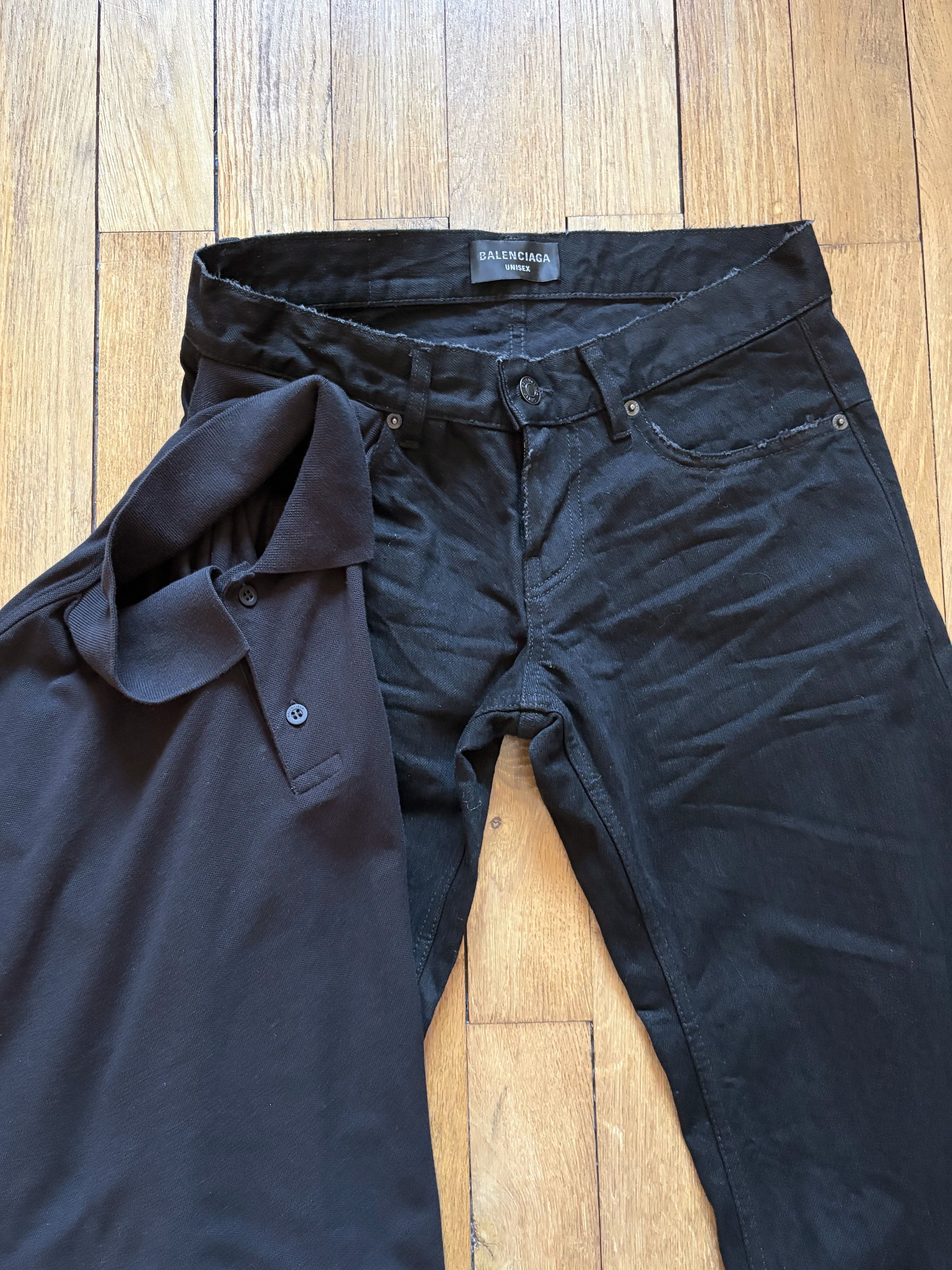 Balenciaga Balenciaga SS25 Layered Low Waisted jeans with attached polo Size US 28 / EU 44 - 4 Thumbnail