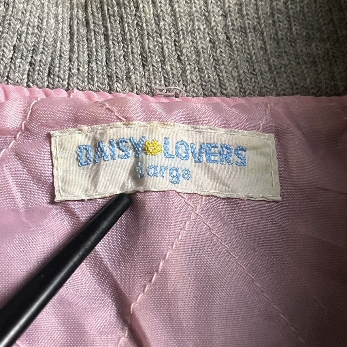 Angel Blue 💥RARE 🔥 Daisy Lovers embroidery varsity jacket Size US L / EU 52-54 / 3 - 8 Thumbnail