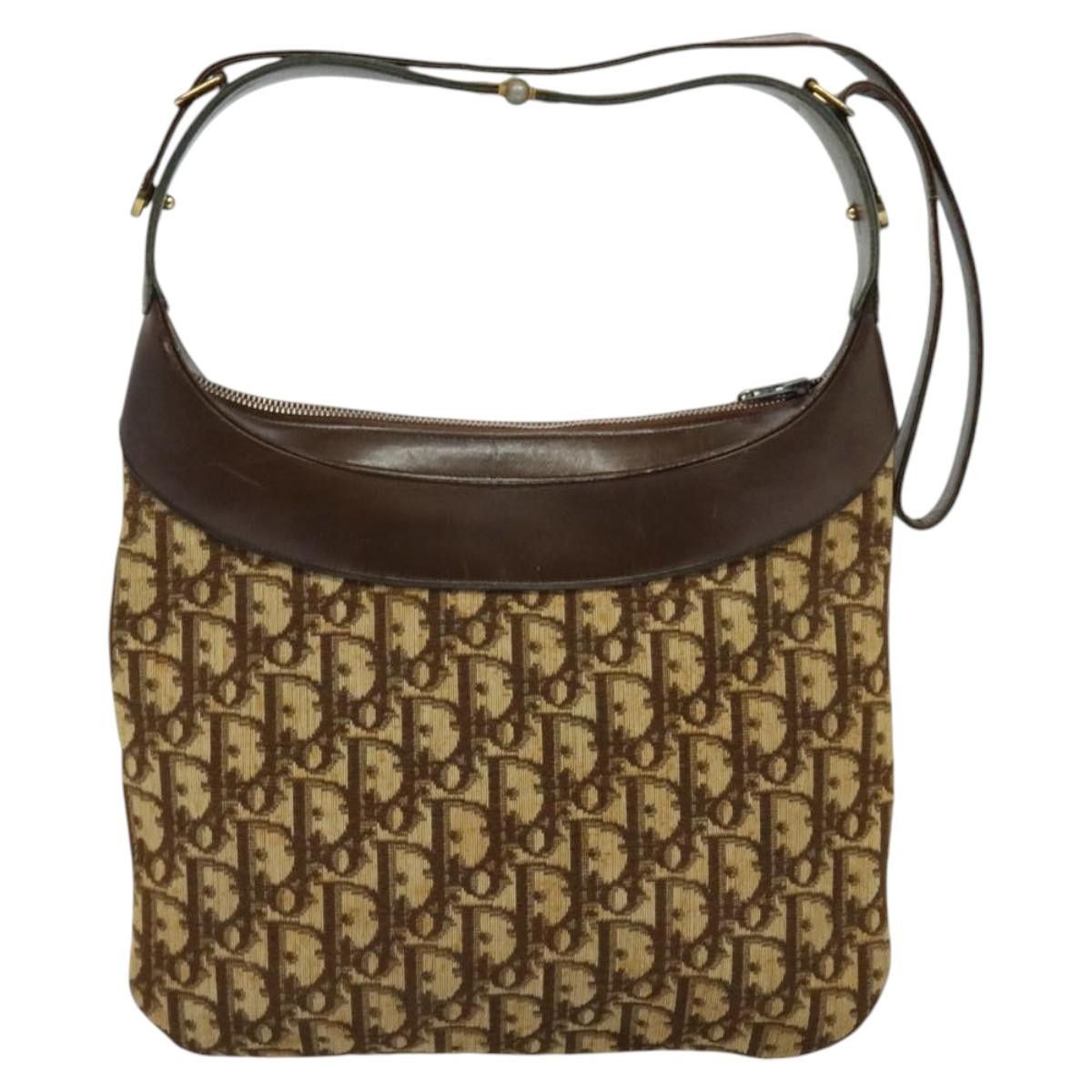 Dior DIOR Trotter Canvas Shoulder Bag Brown Size ONE SIZE - 3 Thumbnail