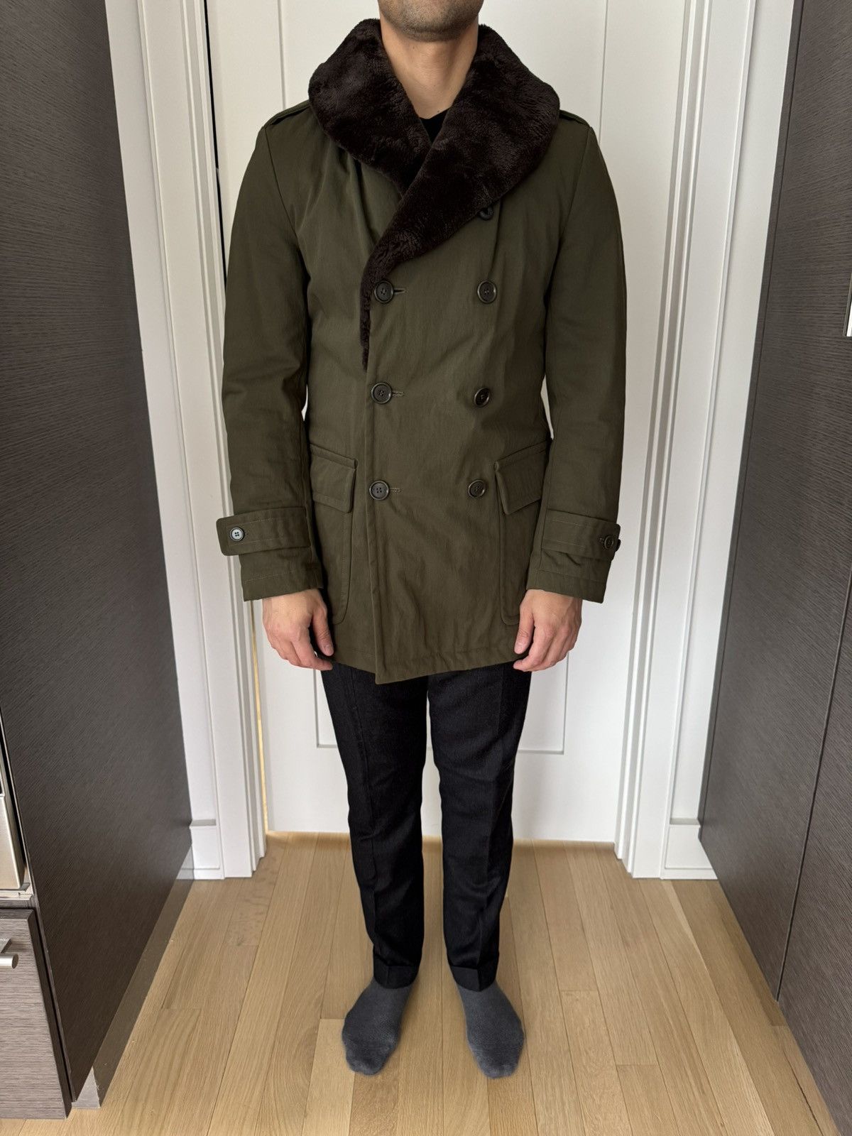 Aspesi Military inspired peacoat with fur Size US M / EU 48-50 / 2 - 19 Thumbnail