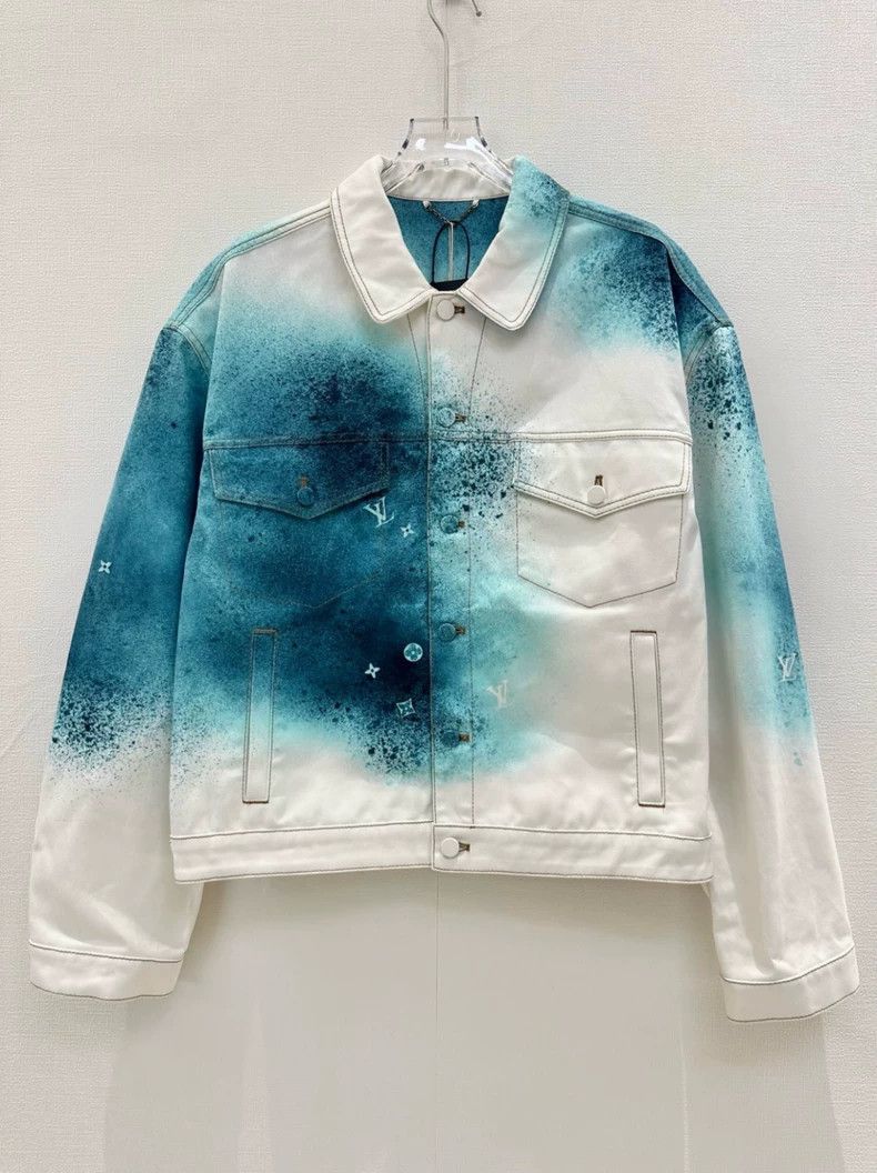 Louis Vuitton Louis Vuitton 23ss New Rendered Starry Sky Denim Jacket 250 Size US XL / EU 56 / 4 - 1 Thumbnail