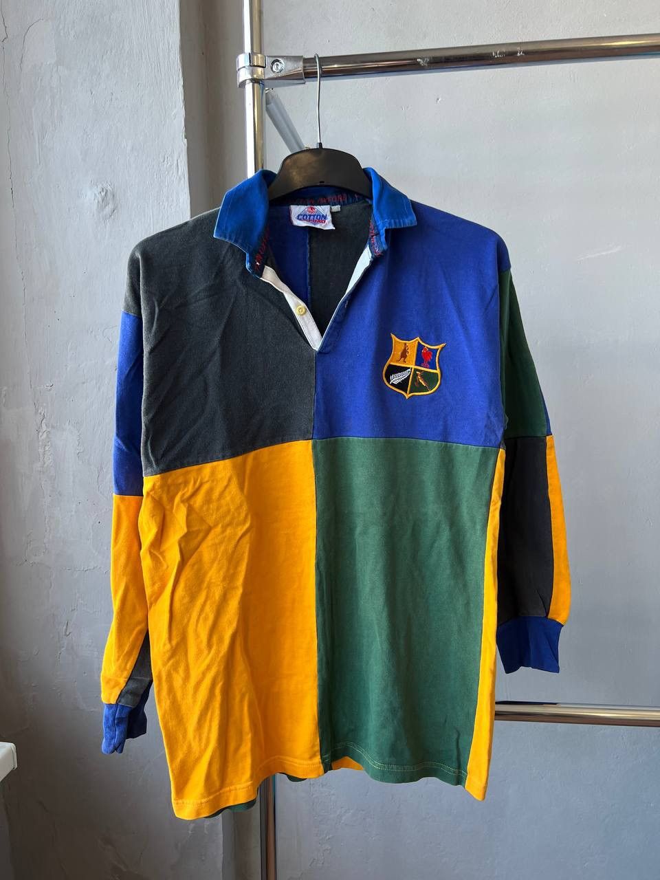 Vintage 1980 REST OF THE WORLD COTTON TRADERS RUGBY SHIRT JERSEY M Size US M / EU 48-50 / 2 - 2 Thumbnail
