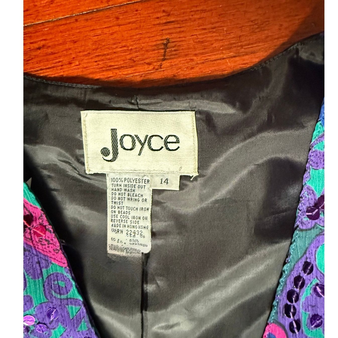 Vintage Vintage 90s Blue Pink Neon Funky Vest Jacket Med Large Size L / US 10 / IT 46 - 2 Thumbnail