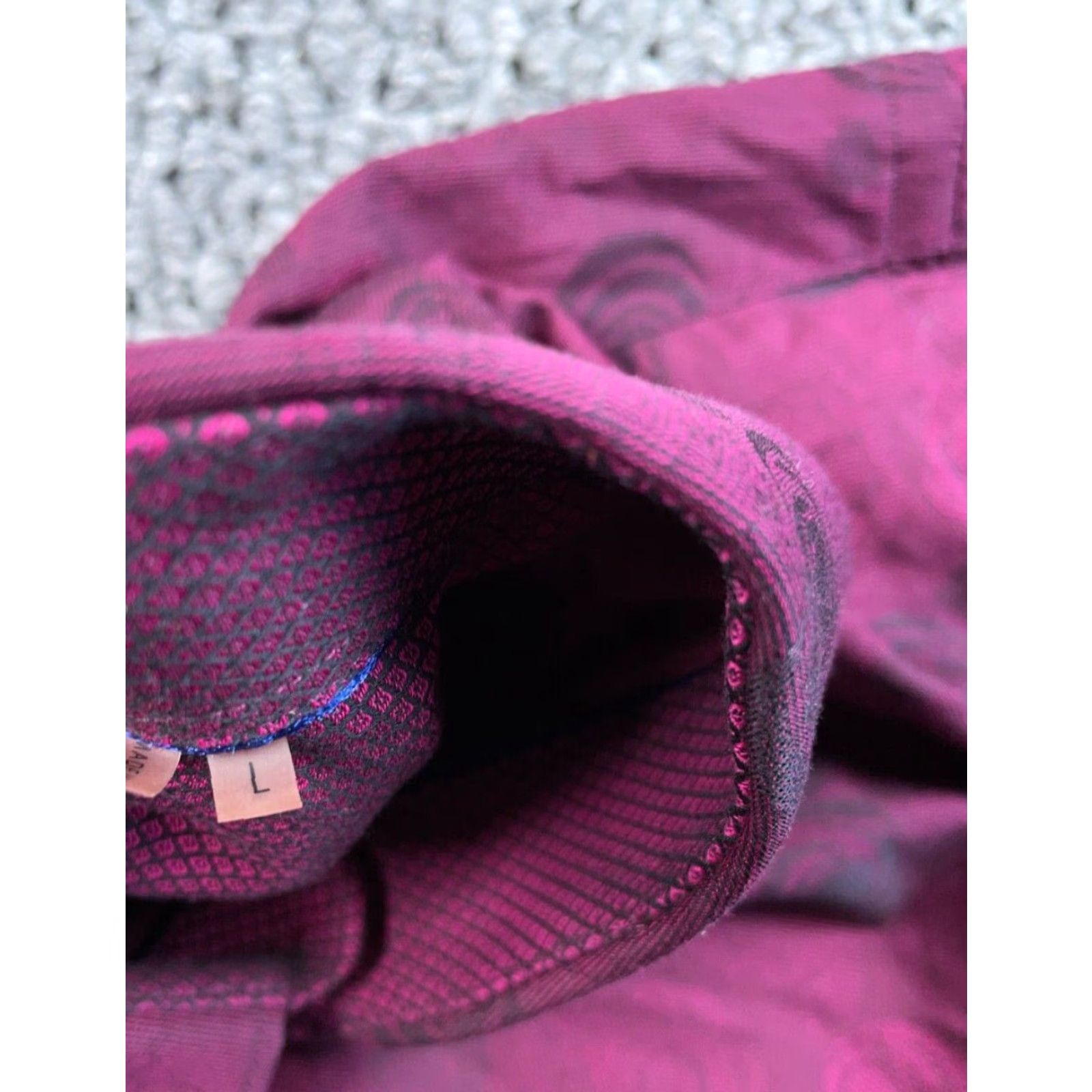 BUGATCHI Bugatchi Uomo Shirt Adult Large Purple Geometric Pattern Button-Up Long Sleeve Cotton, Classic Fit, Collared, Bohemian Preppy Mens Size US L / EU 52-54 / 3 - 4 Thumbnail