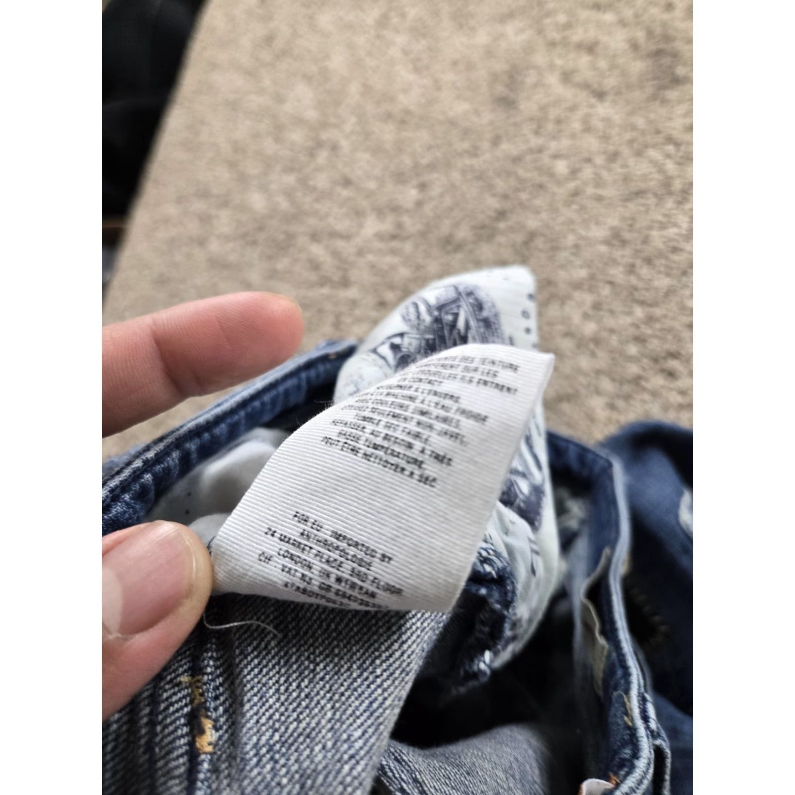 Anthropologie Pilcro Hyphen Jeans Womens 27 Blue Patchwork Distressed Slim Fit Anthropologie Size 24" / US 00 / IT 34 - 7 Thumbnail