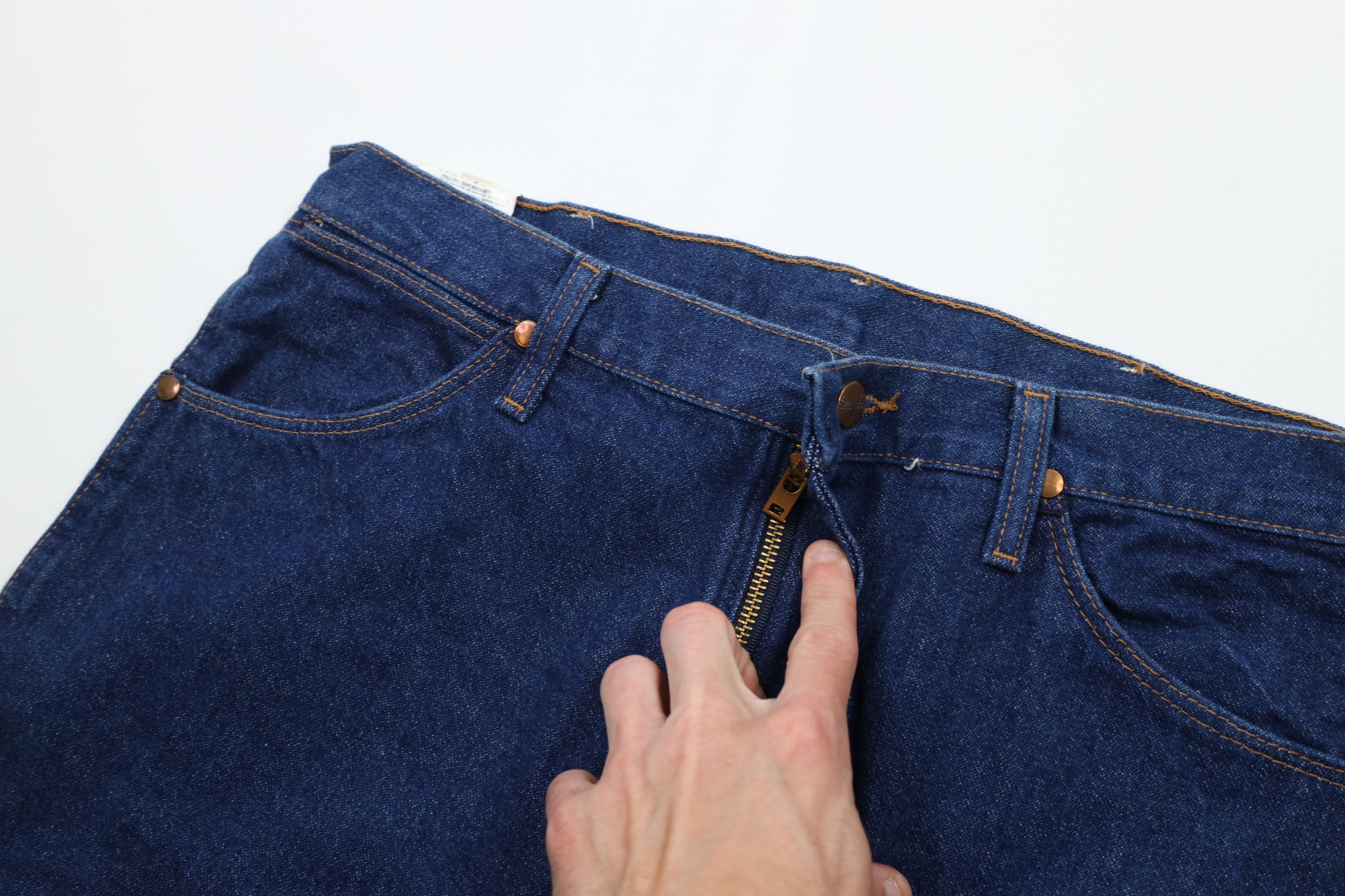 Wrangler Deadstock Vintage 90s Wrangler Fit Western Denim Jeans USA Size US 34 / EU 50 - 6 Thumbnail