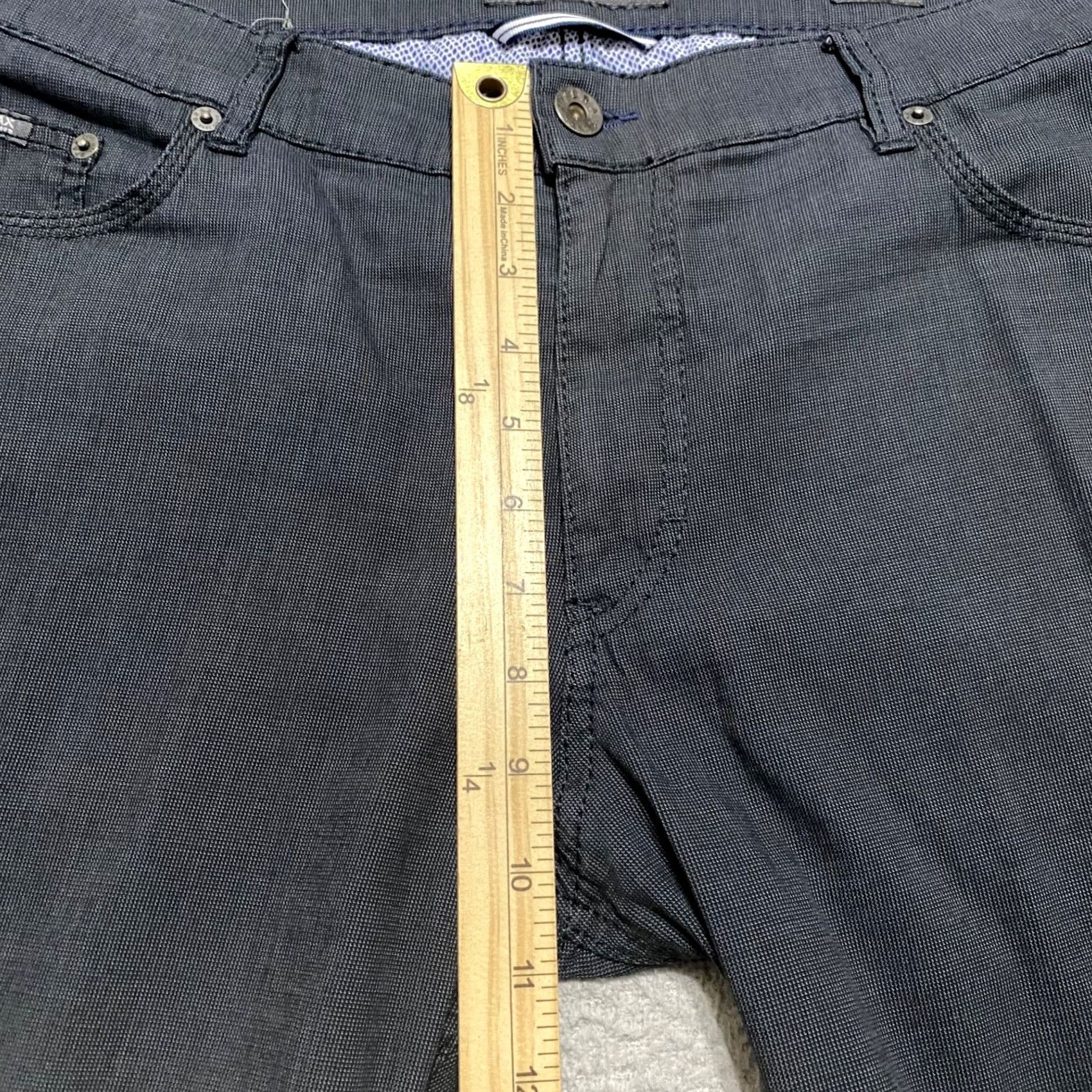 BRAX BRAX Pants Gray Regular Straight 36x34 Mens Mid Rise 5-Pocket Denim Woven Dress Casual Size US 36 / EU 52 - 7 Thumbnail