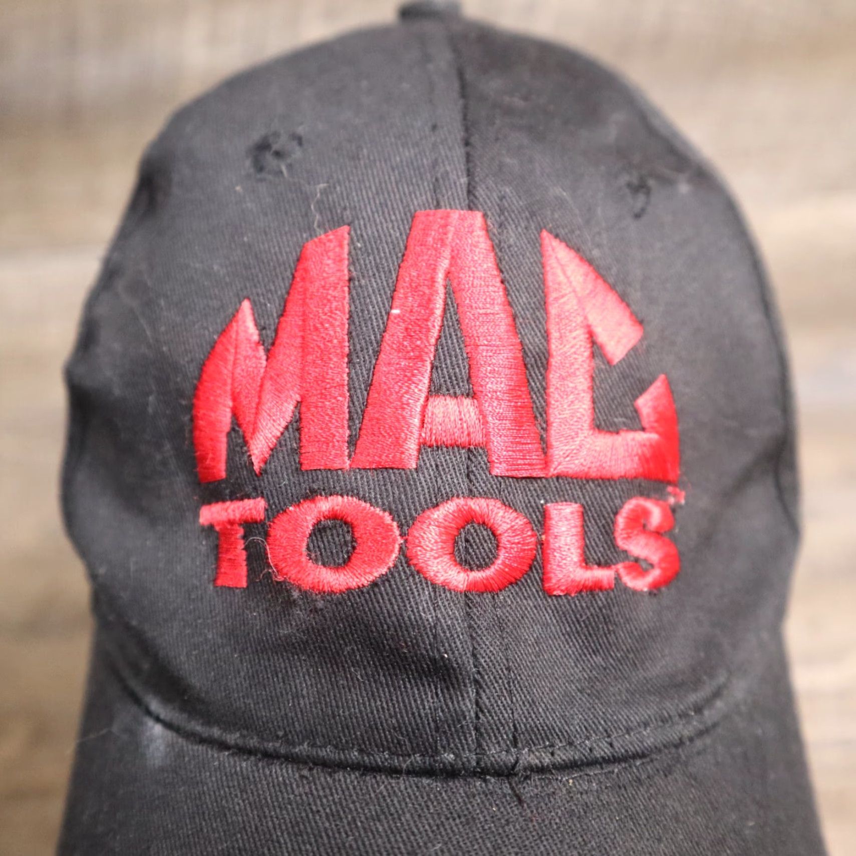 Vintage MAC Tools Hat Baseball Cap, Adjustable, Black, Embroidered, Canvas, Cotton, Mens, Hat Size ONE SIZE - 2 Thumbnail