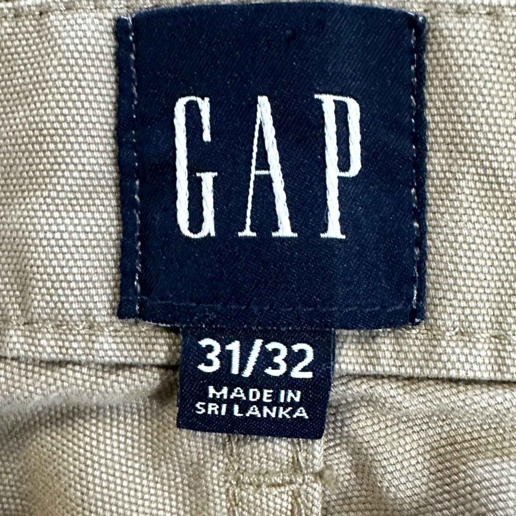 Gap GAP Mens Carpenter Pants 31X32 Tan Flat Front Workwear Straight Pockets Outdoor Pants Mens Size US 31 - 3 Thumbnail